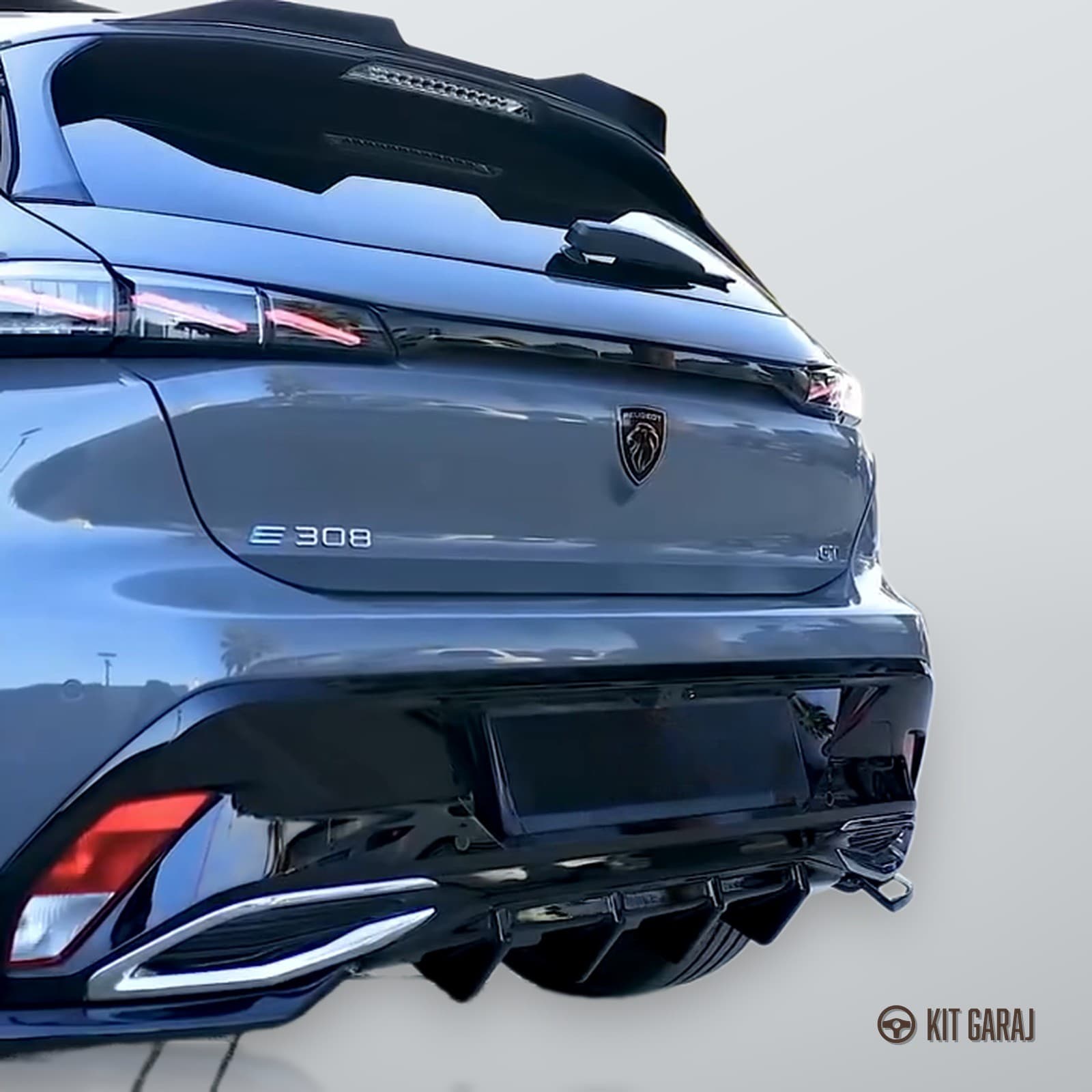 Peugeot 308 Parlak Siyah Body Kit Plastik Boyalı (4/6)