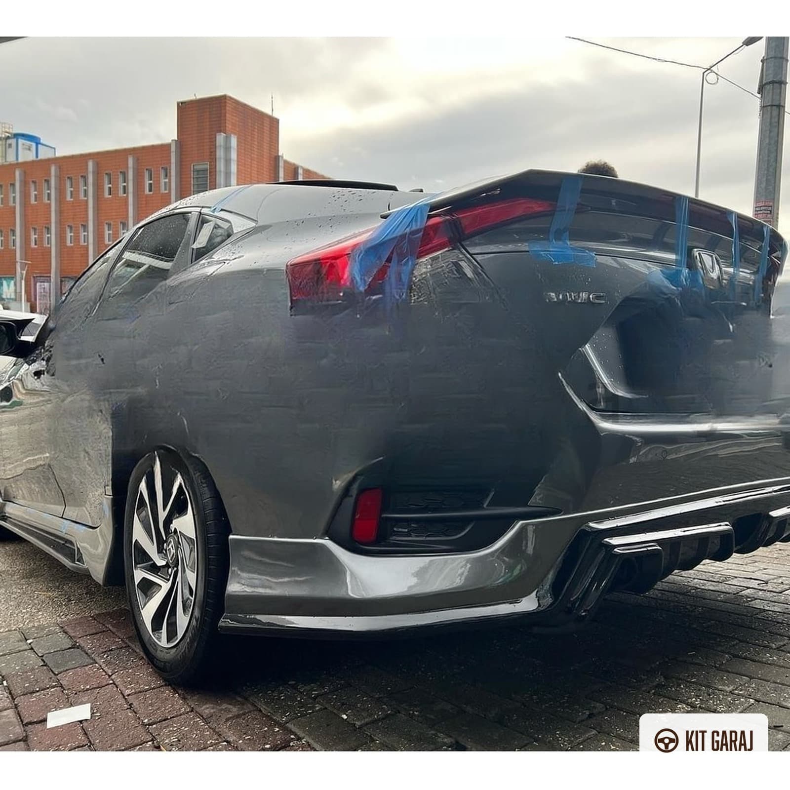 Honda Civic Makyajlı 2019-2021 FC5 Body Kit (Plastik) Boyasız (2/6)