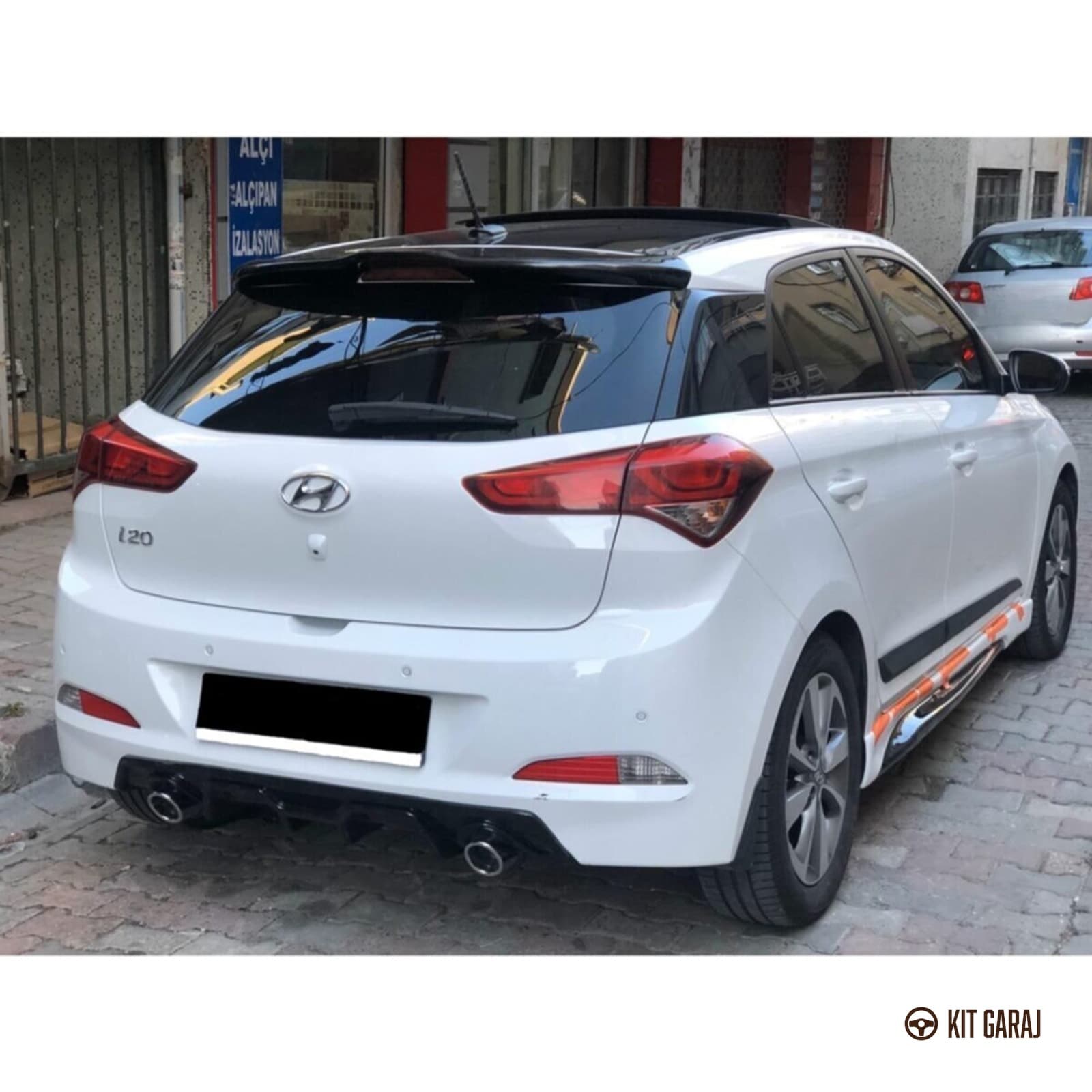 Hyundai i20 Spoiler (Plastik) Boyasız
