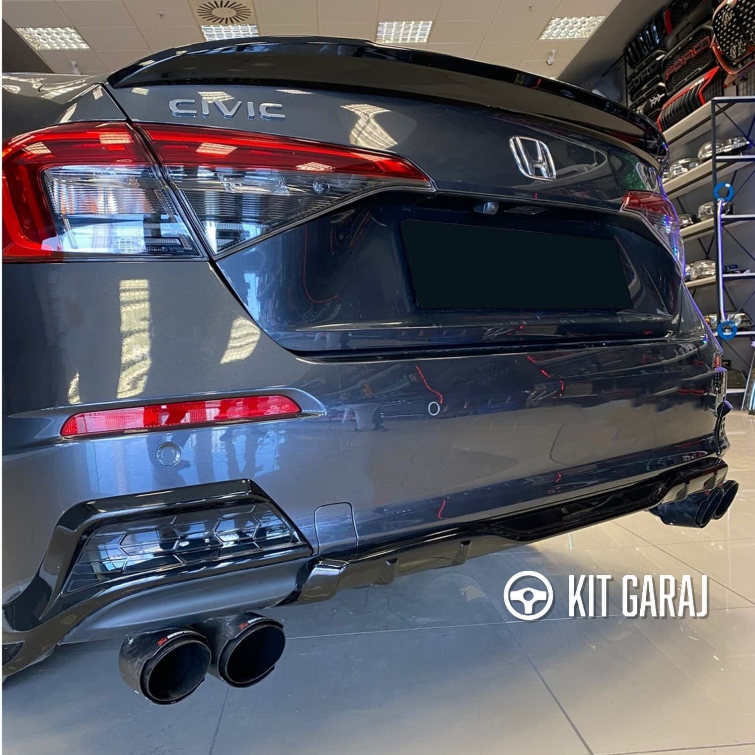 Honda Civic FE 2022 Yeni Model Arka Sağ-Sol Flap (Plastik) Boyasız (3/8)