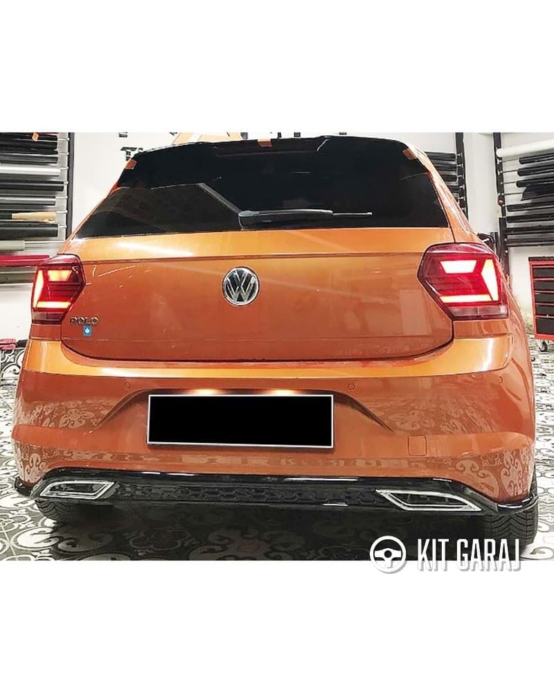 Volkswagen Polo 2017 Egzoz Görünümlü Piano Black Difüzör (Plastik) Boyalı