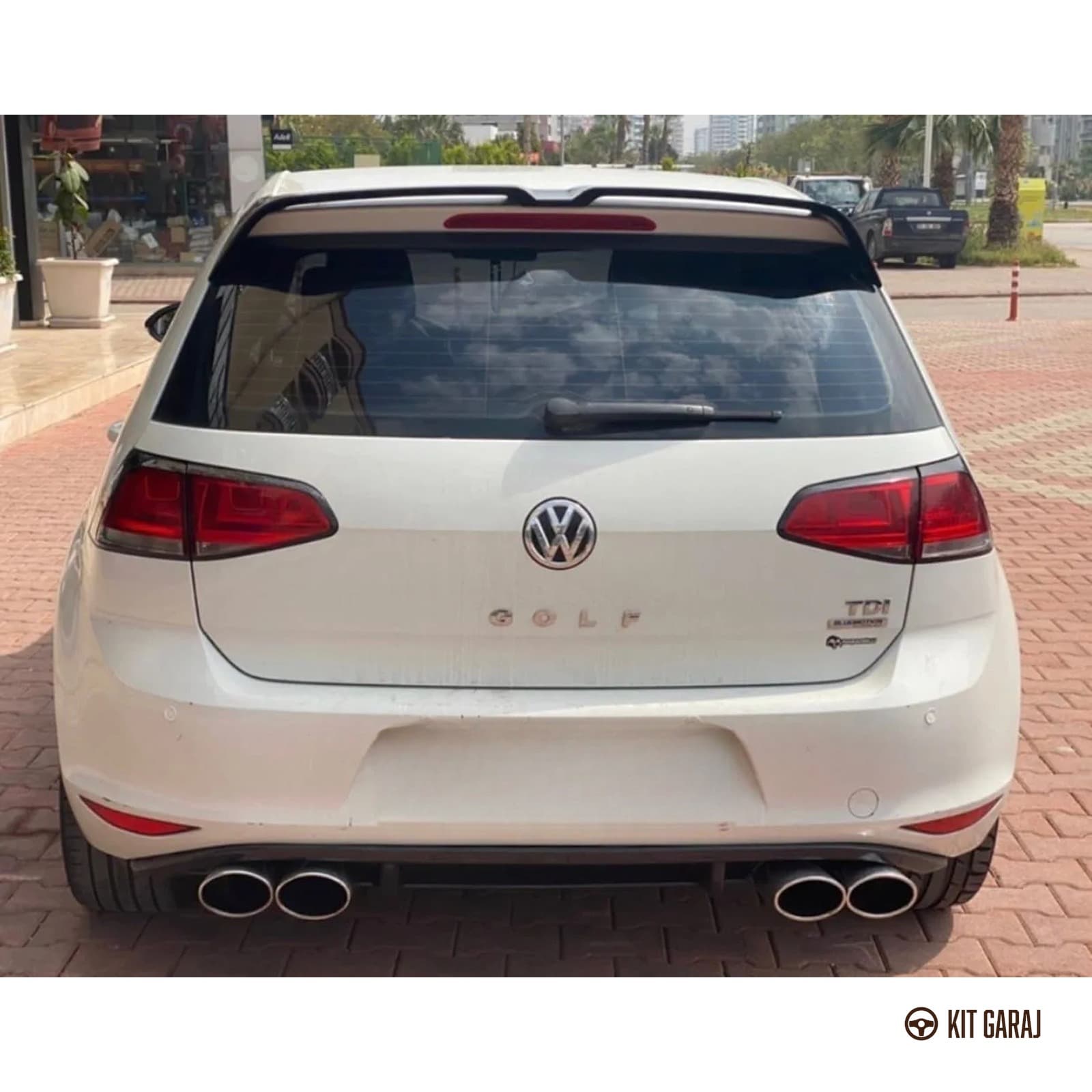 Volkswagen Golf 7 R Difüzör (Plastik) Piano Black Boyalı