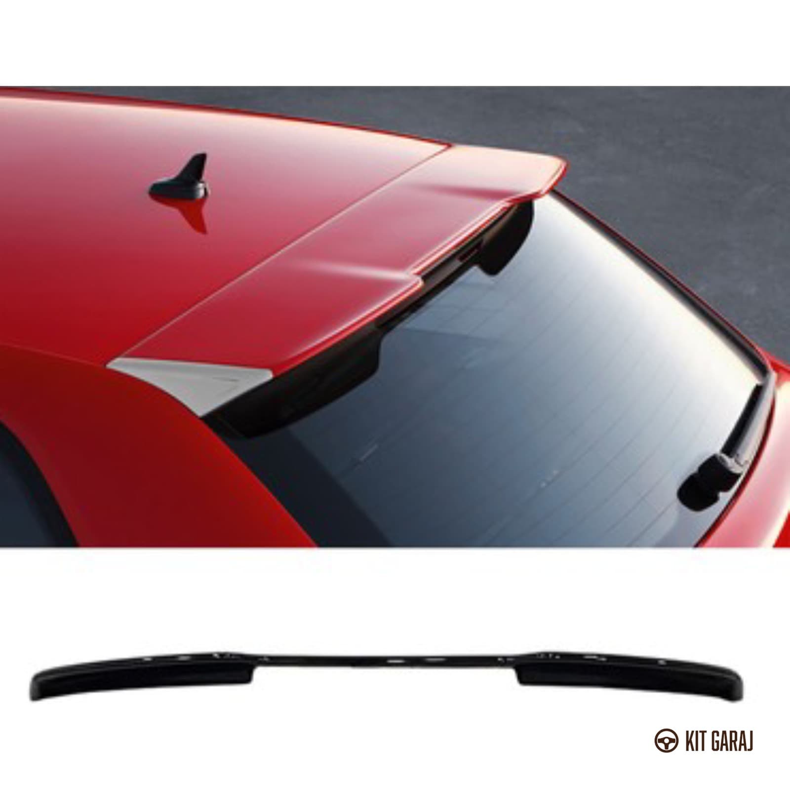 Audi A3 8P Rs3 2003-2012 4 Kapı Spoiler (Plastik) Piano Black Boyalı (2/3)