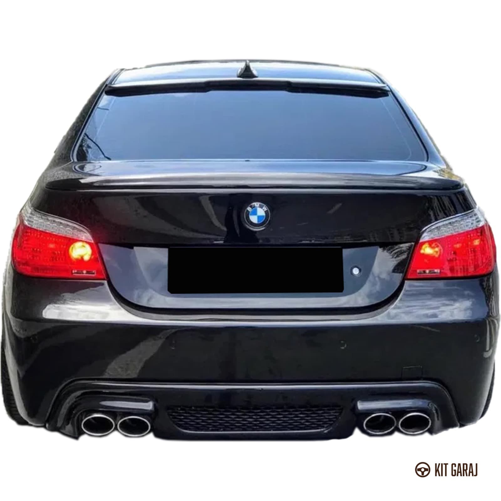 BMW E60 2003-2010 Rieger M5 Parlak Siyah Difüzör (Plastik) Boyalı