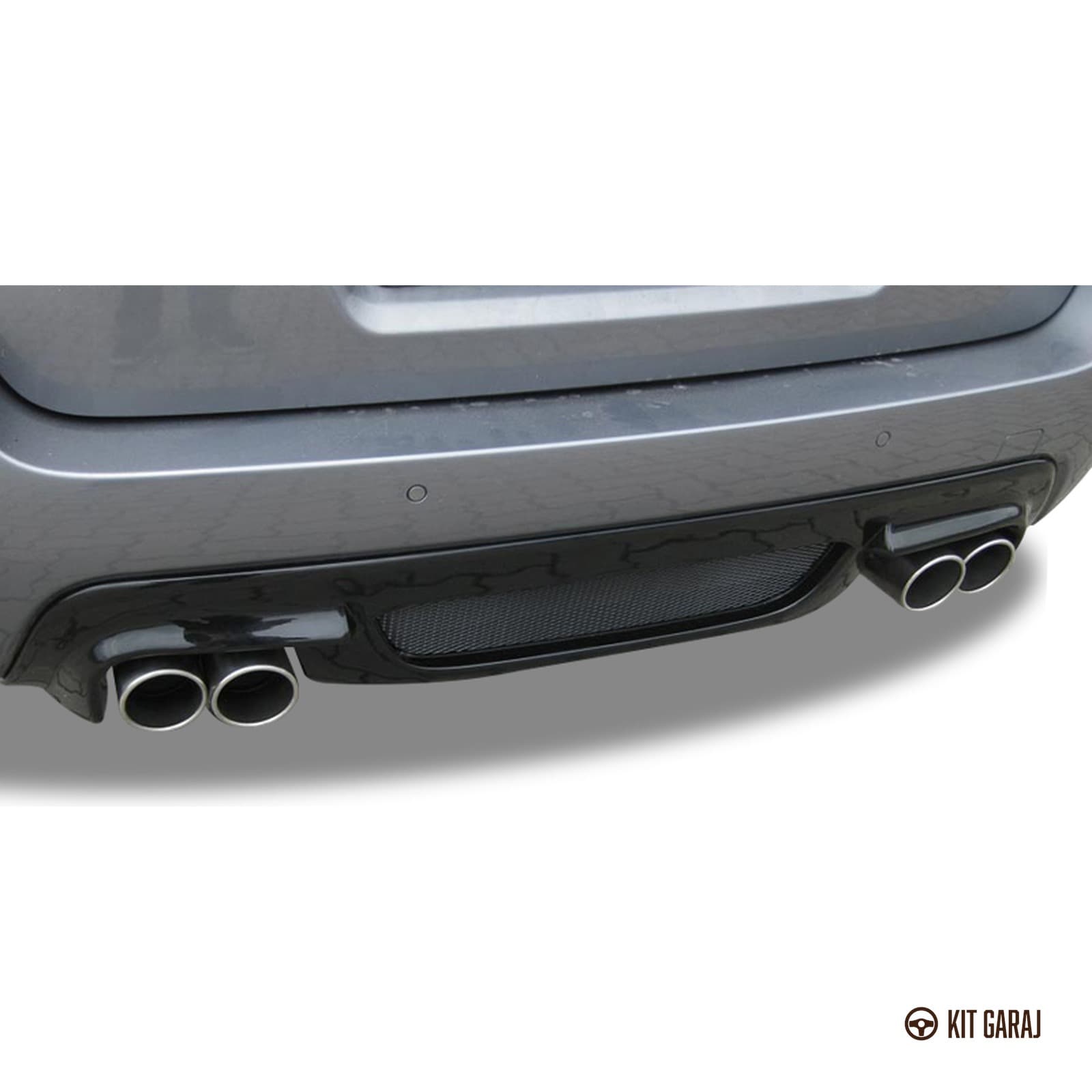 BMW E60 2003-2010 Rieger M5 Parlak Siyah Difüzör (Plastik) Boyalı (5/7)