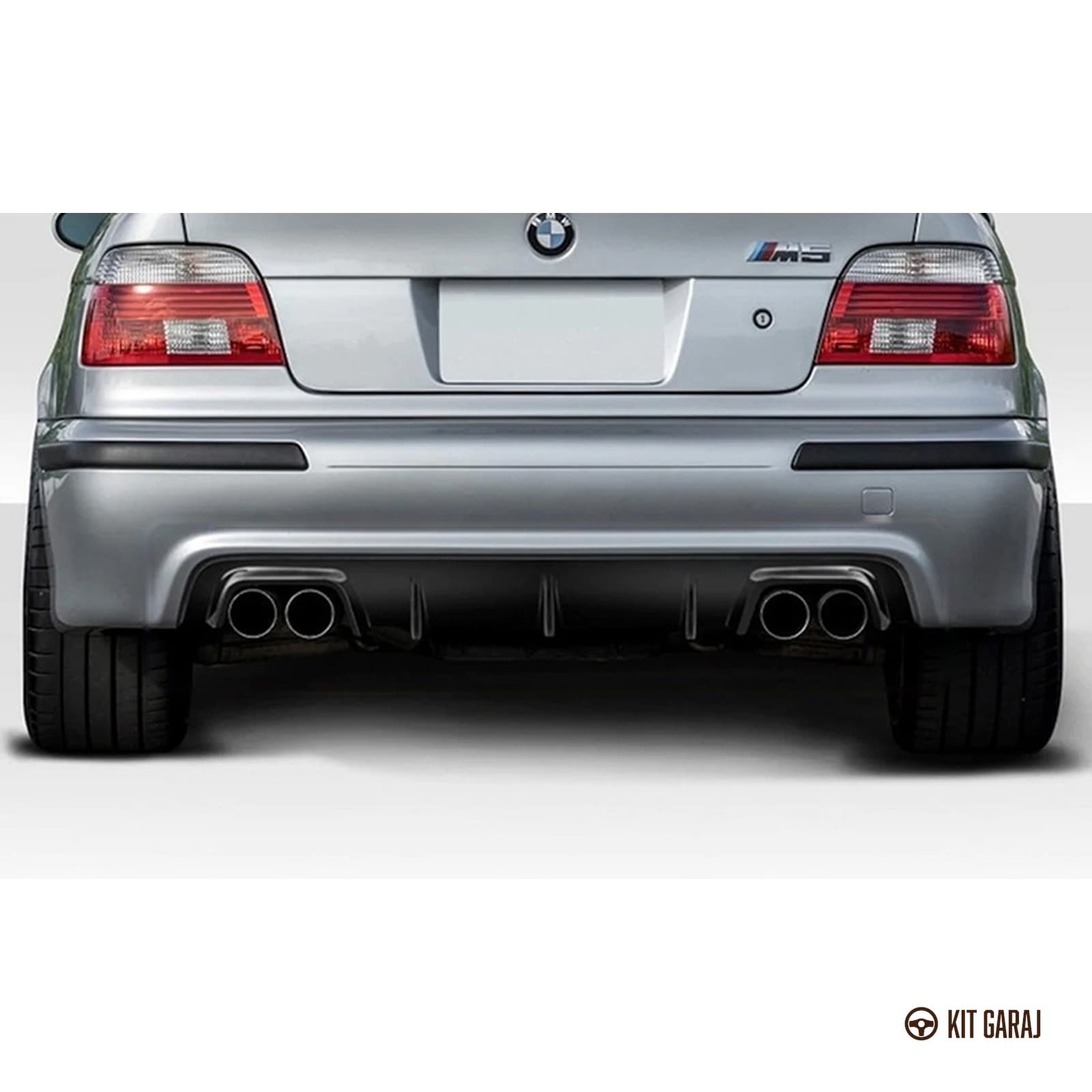 BMW E39 5 Serisi M5 Difüzör Piano Black Sağ Sol Çiftli Çıkış Plastik (3/5)