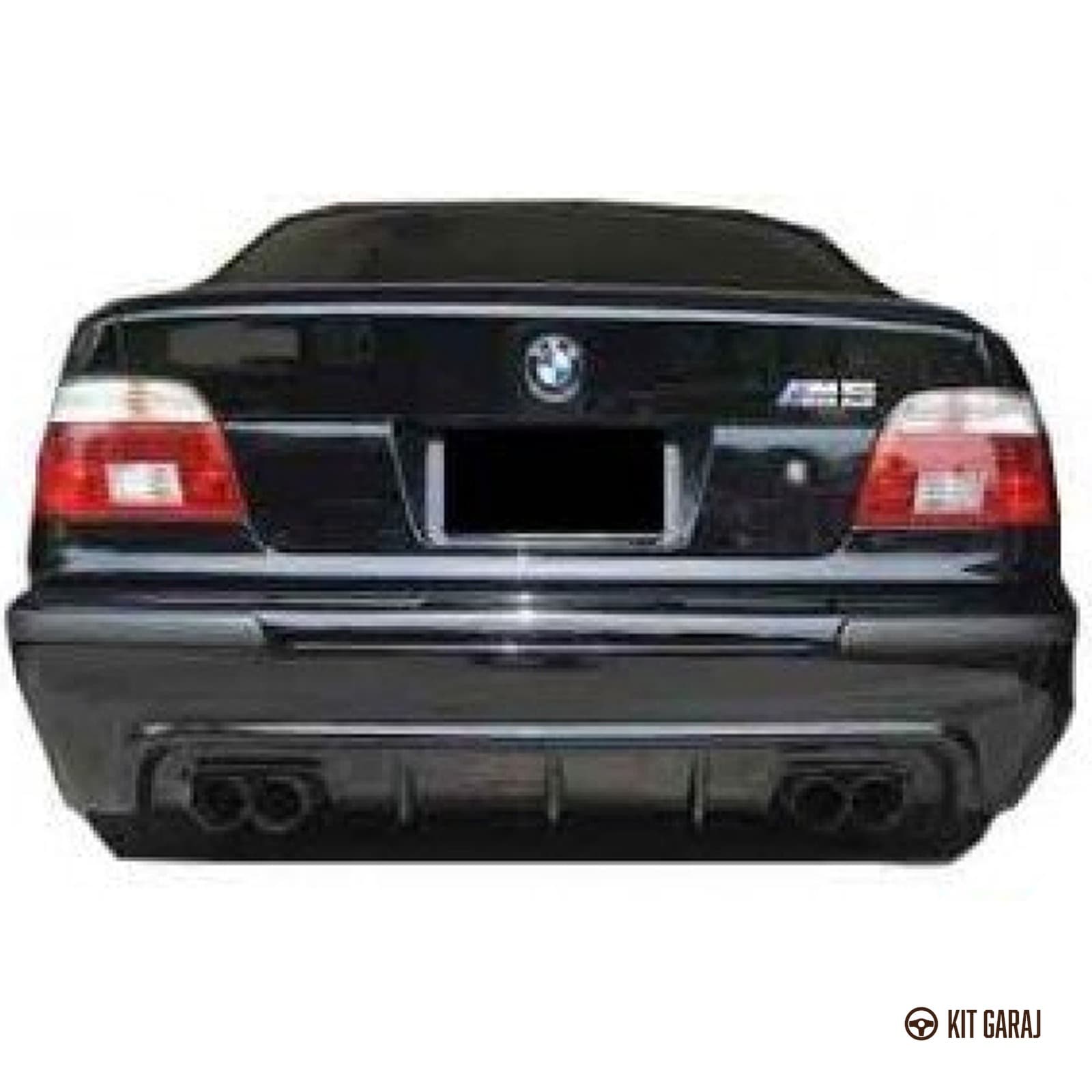 BMW E39 5 Serisi M5 Difüzör Piano Black Sağ Sol Çiftli Çıkış Plastik (5/5)