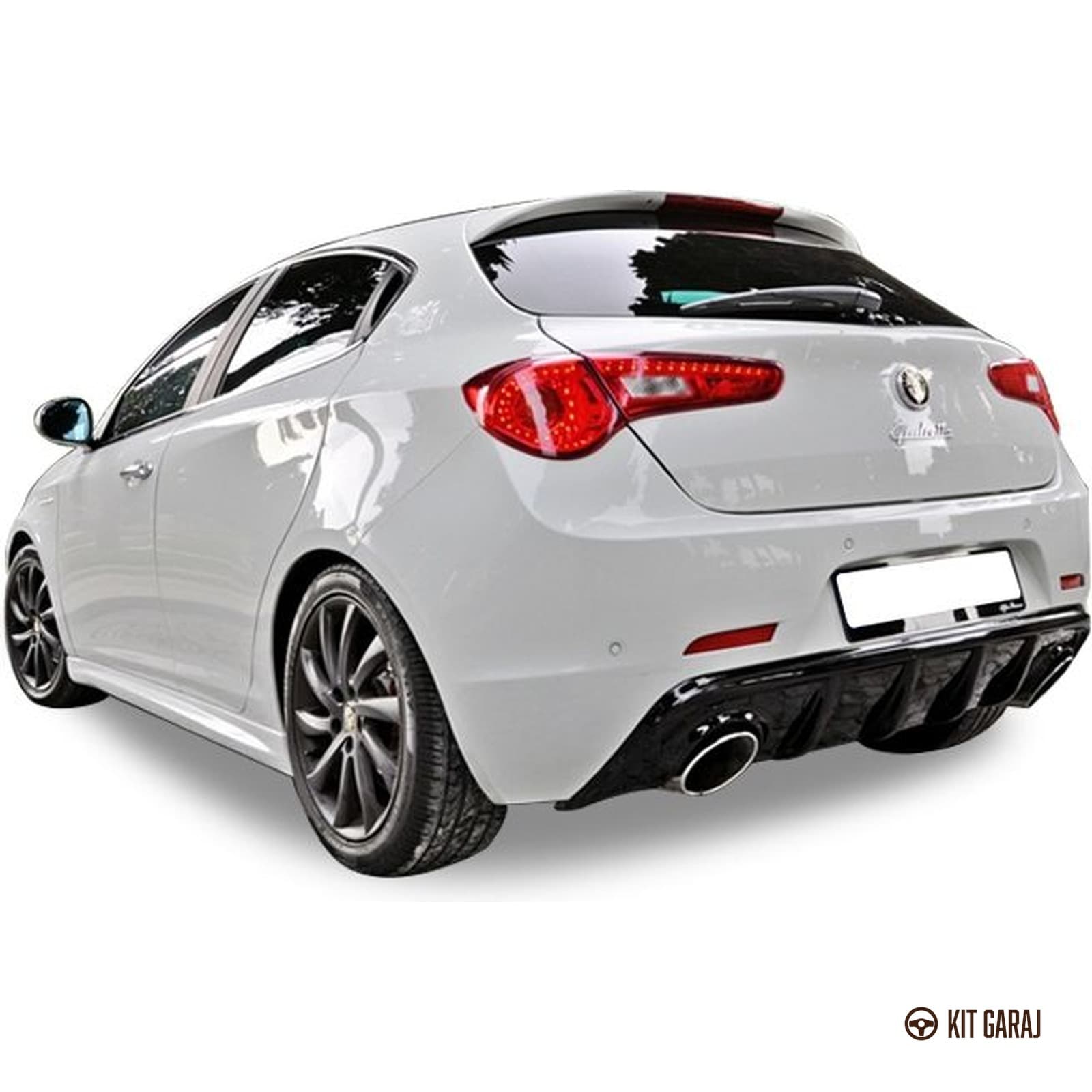 Alfa Romeo Giulietta 2010-2020 Parlak Siyah Soldan Çıkış Difüzör (Plastik) Boyalı