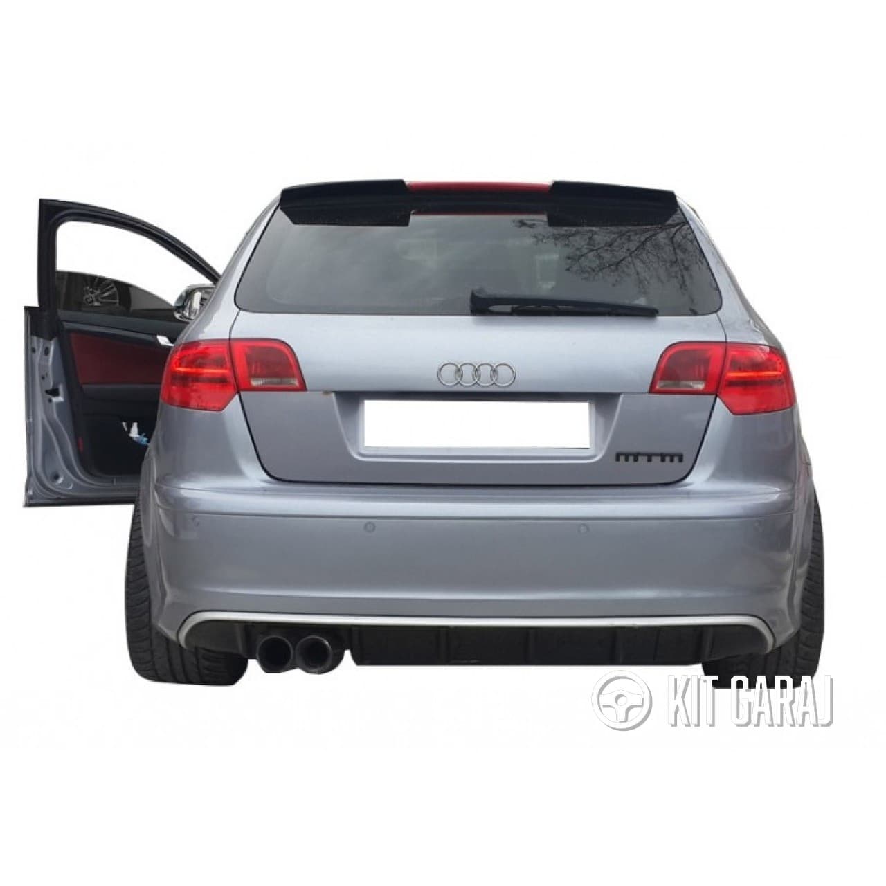 Audi A3 HB 2006-2012 Spoiler (Plastik) Boyasız