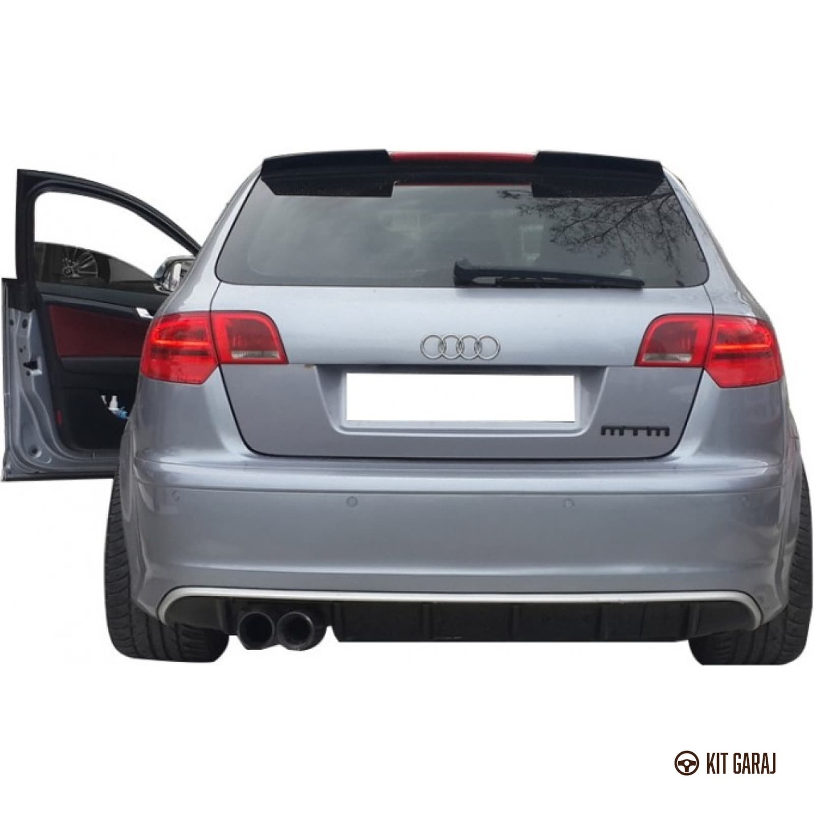 Audi A3 HB 2006-2012 Spoiler (Plastik) Boyasız