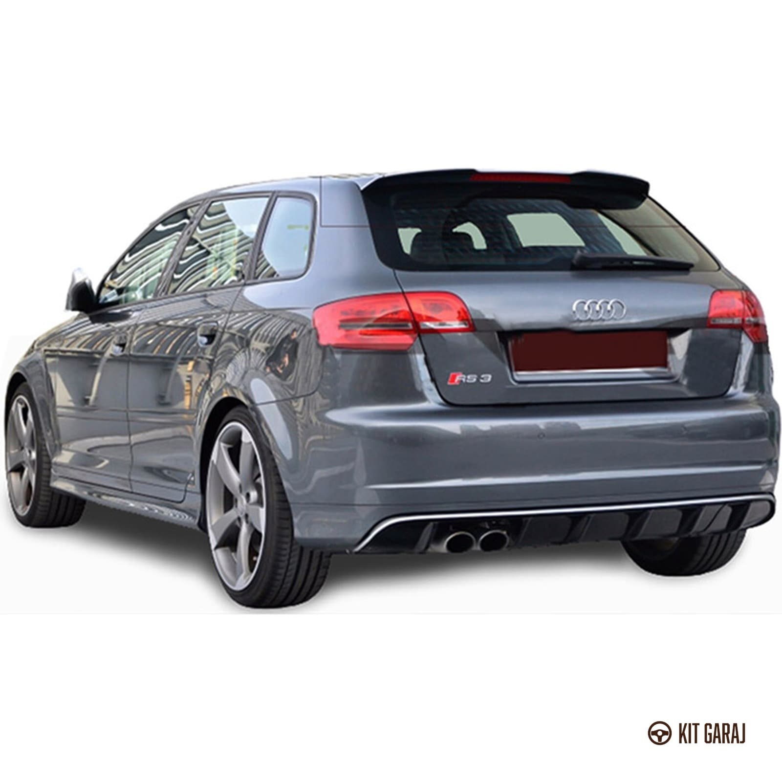 Audi A3 HB 2006-2012 Spoiler (Plastik) Boyasız (3/3)