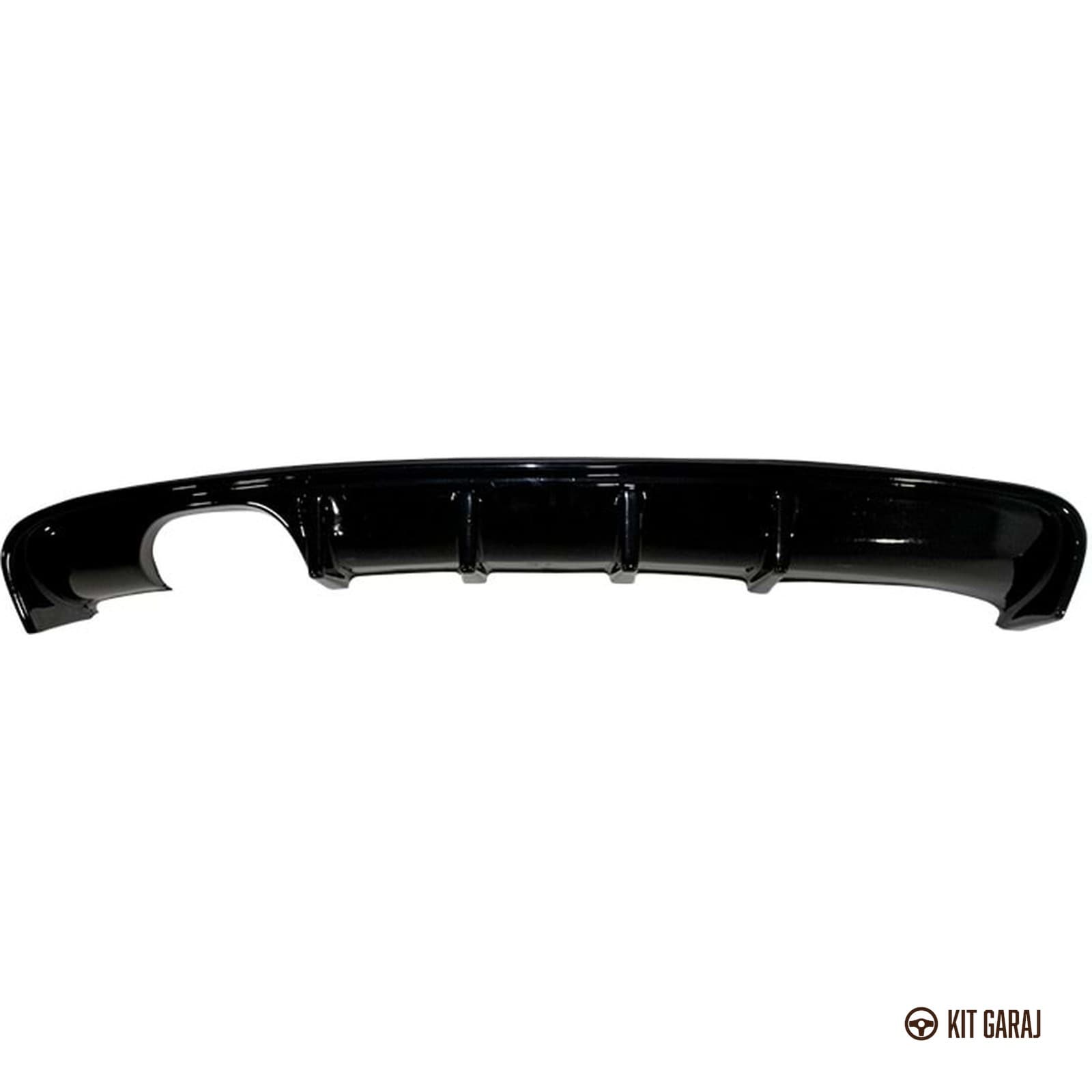 Audi A3 2003-2012 HB 2 Kapı S3 Piano Black Soldan Çift Difüzör (Plastik) Boyalı (3/4)
