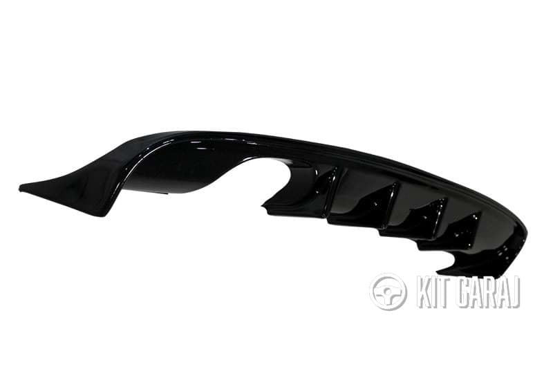Audi A3 2003-2012 HB 2 Kapı S3 Piano Black Soldan Çift Difüzör (Plastik) Boyalı (4/4)