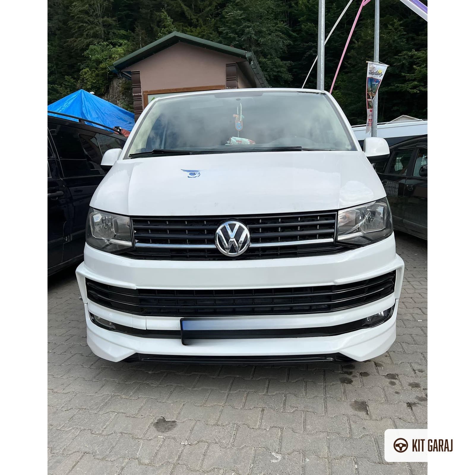 Volkswagen Transporter T6 ABT 3 Parça Ön Ek (Plastik) Boyasız (4/5)