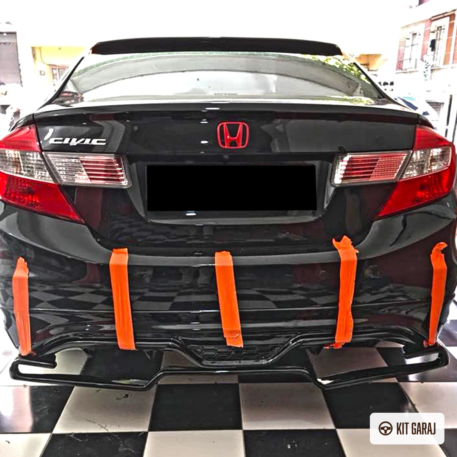Honda Civic Vtec2 Fb7 Fd6 Voltex Difüzör (Plastik) Boyasız (4/5)