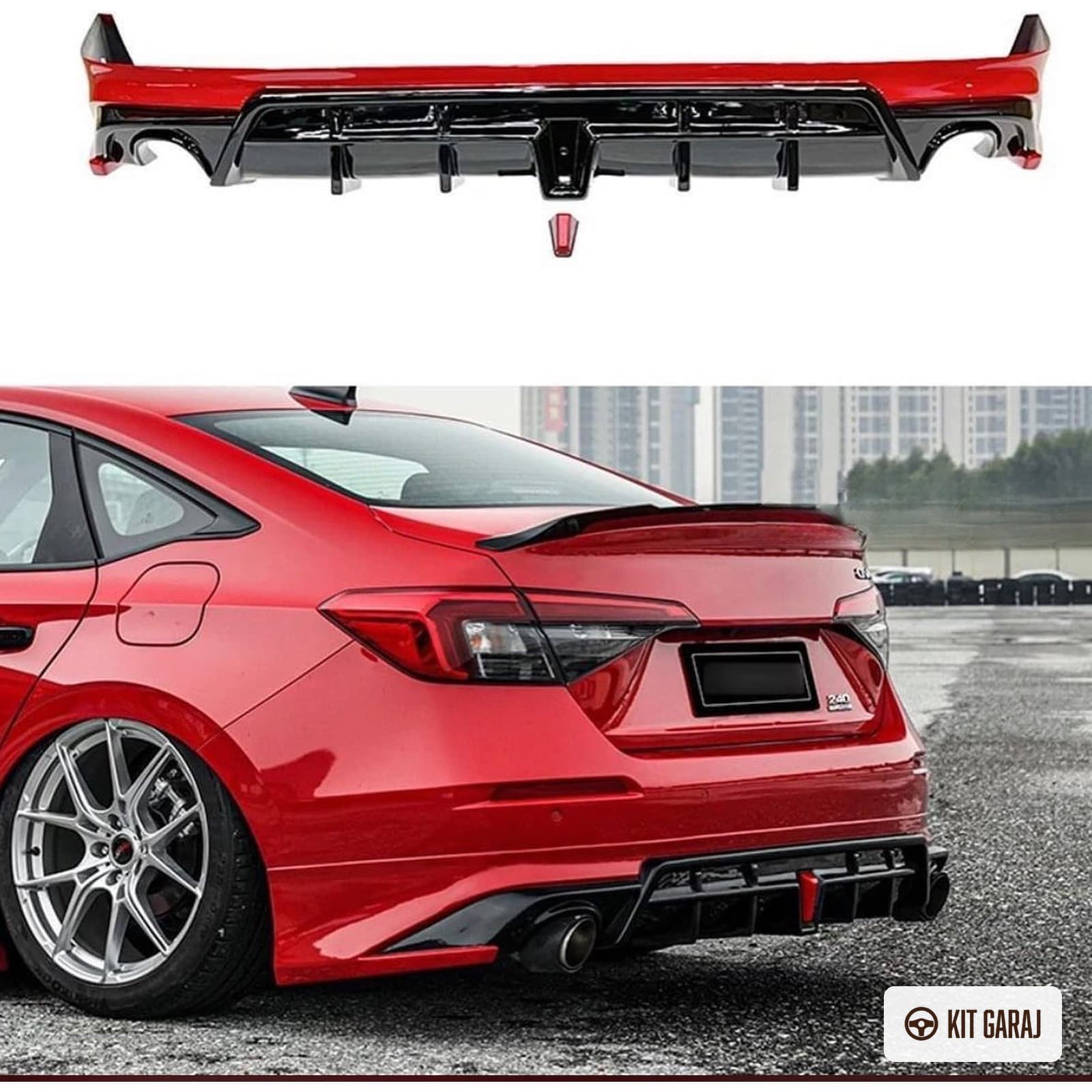 Honda Civic 2022 Arka Ek (Plastik) Boyasız (7/7)