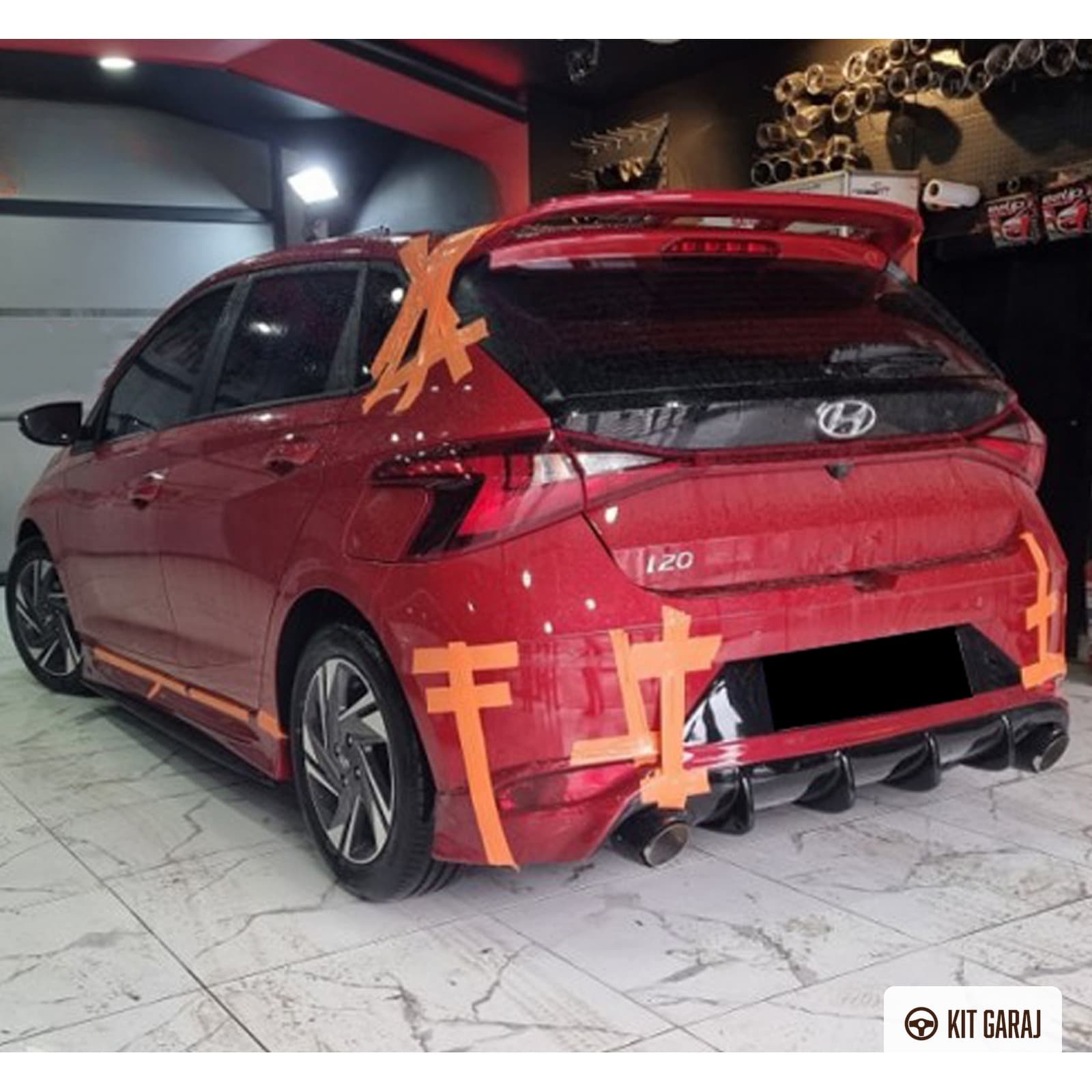 Hyundai i20 2019+ Arka Ek (Plastik) Boyasız