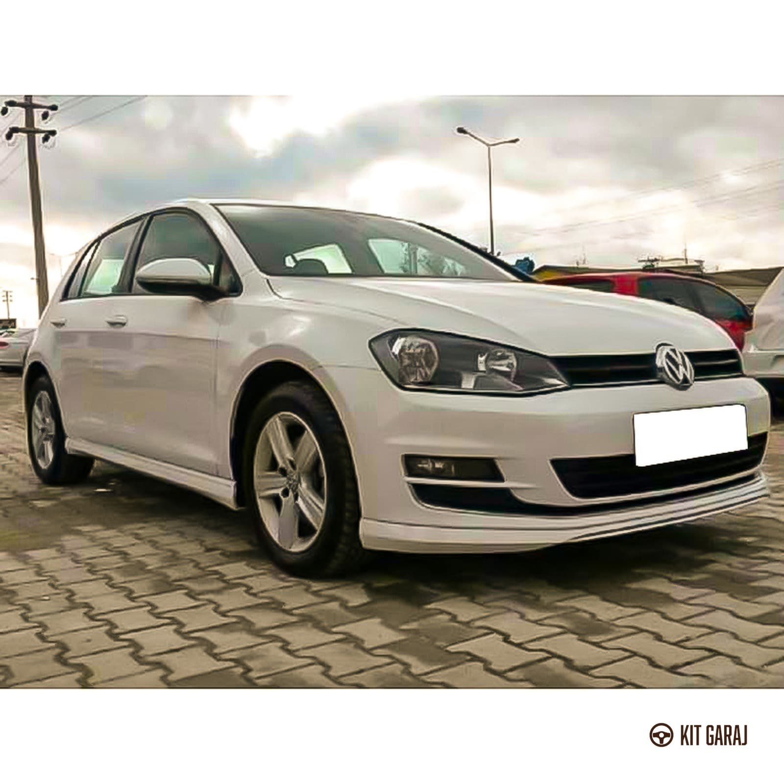 Volkswagen Golf 7 Sportline (2012-2017) Ön Tampon Ek Şıklık & Aerodinamik Tasarım | Boyasız