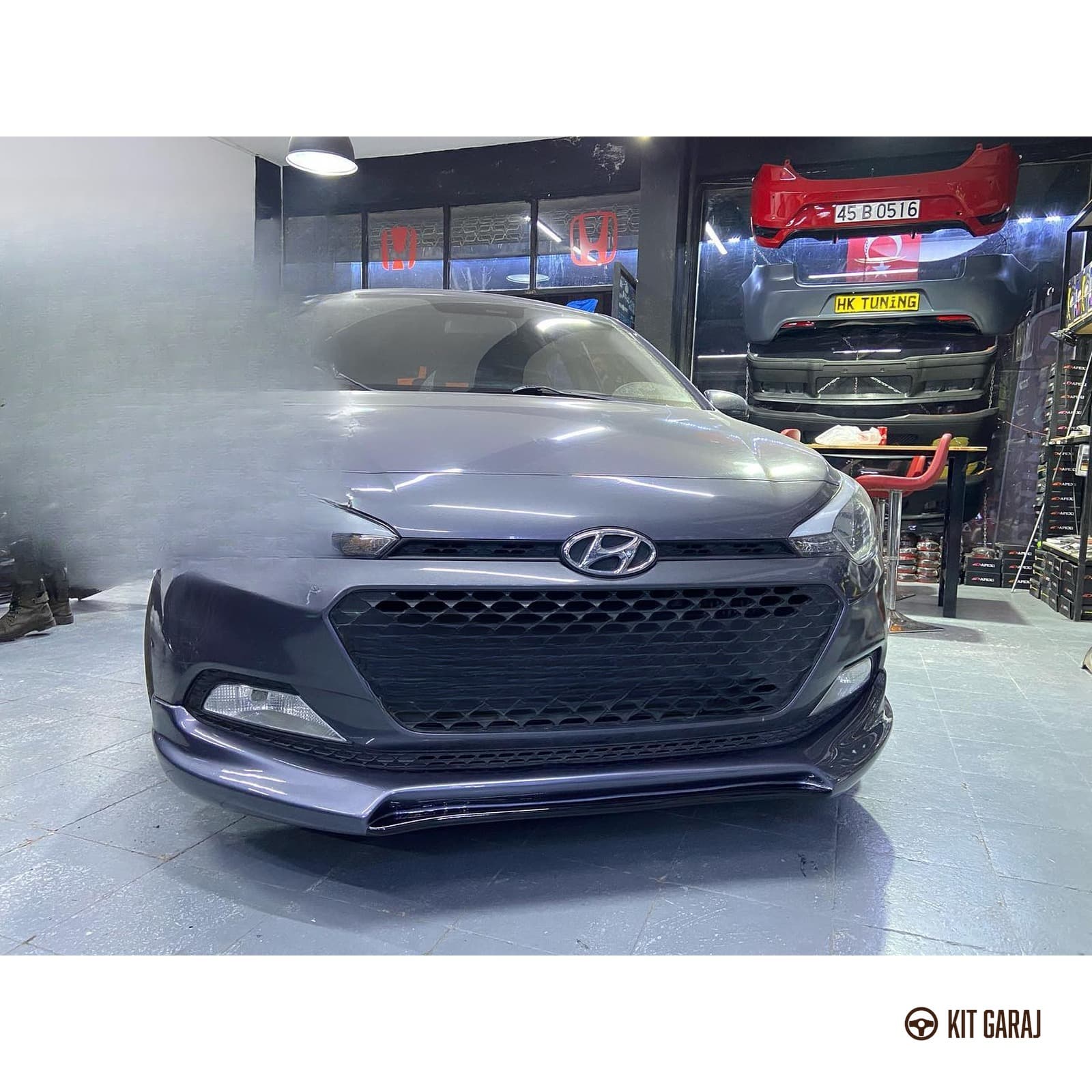 Hyundai i20 Custom Ön Ek (Plastik) Boyasız (3/8)