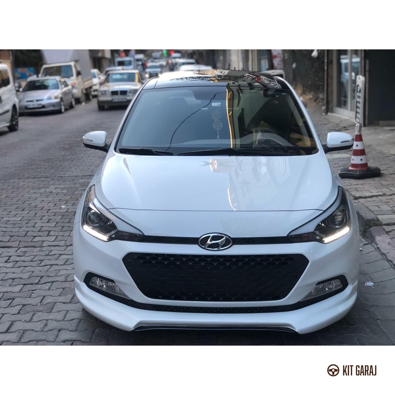 Hyundai i20 Custom Ön Ek (Plastik) Boyasız (7/8)