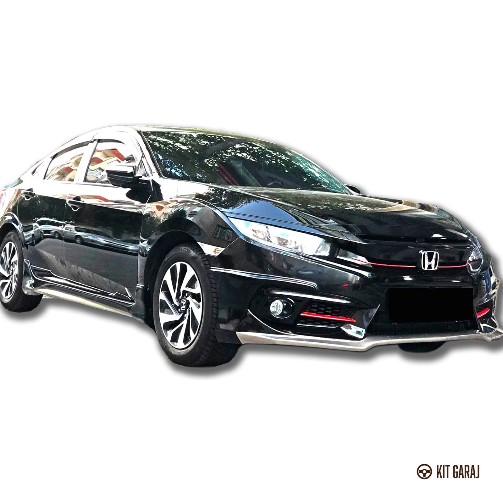 Honda Civic Makyajsız 2016-2018 FC5 Ön Ek (Plastik) Boyasız (3/5)
