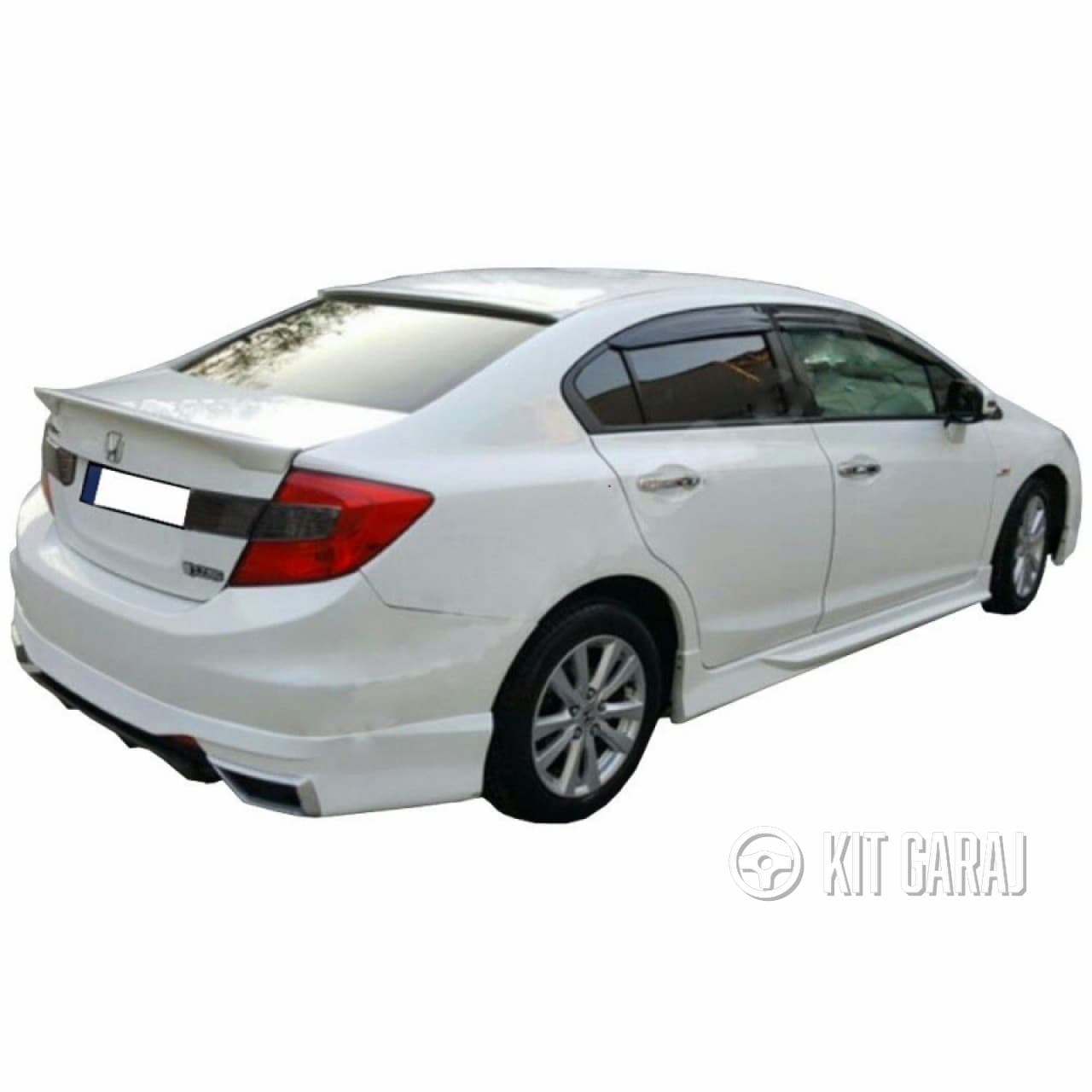 Honda Civic Egzoz Görünümlü Difüzör (Plastik) Boyasız (2/4)