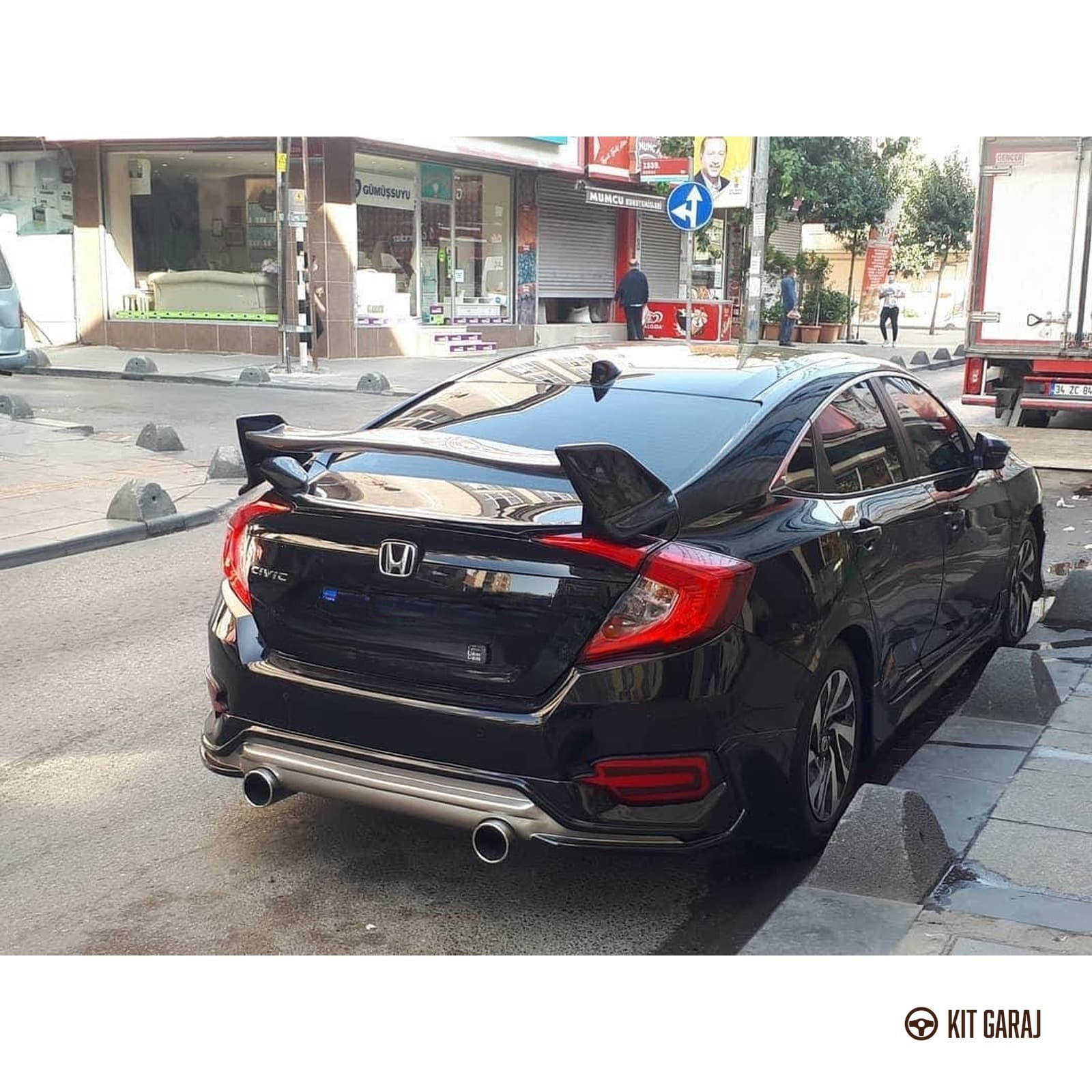 Honda Civic FC5 2016-2021 Turbo Arka Ek (Plastik) Boyasız (3/3)