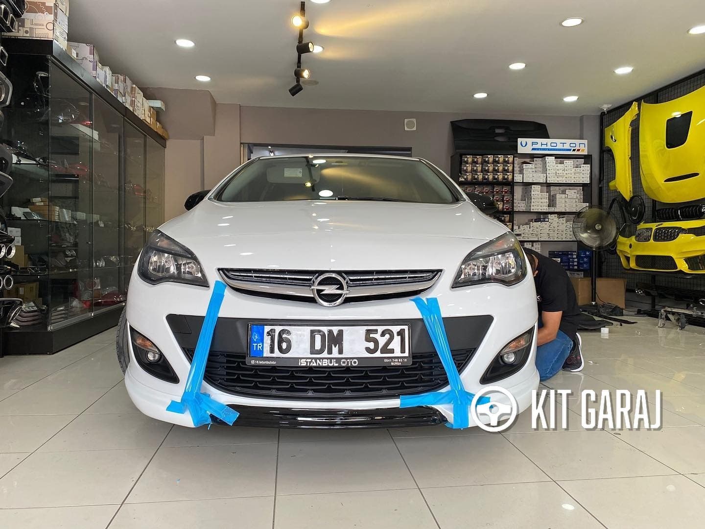 Opel Astra Makyajlı 2012-2020 Custom Ön Ek (Plastik) Boyasız (7/8)