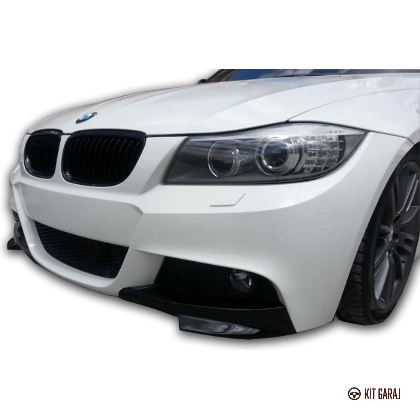 BMW E90 Makyajlı 2004-2008 M-Technic Piano Black Ön Flap (Plastik) Boyalı