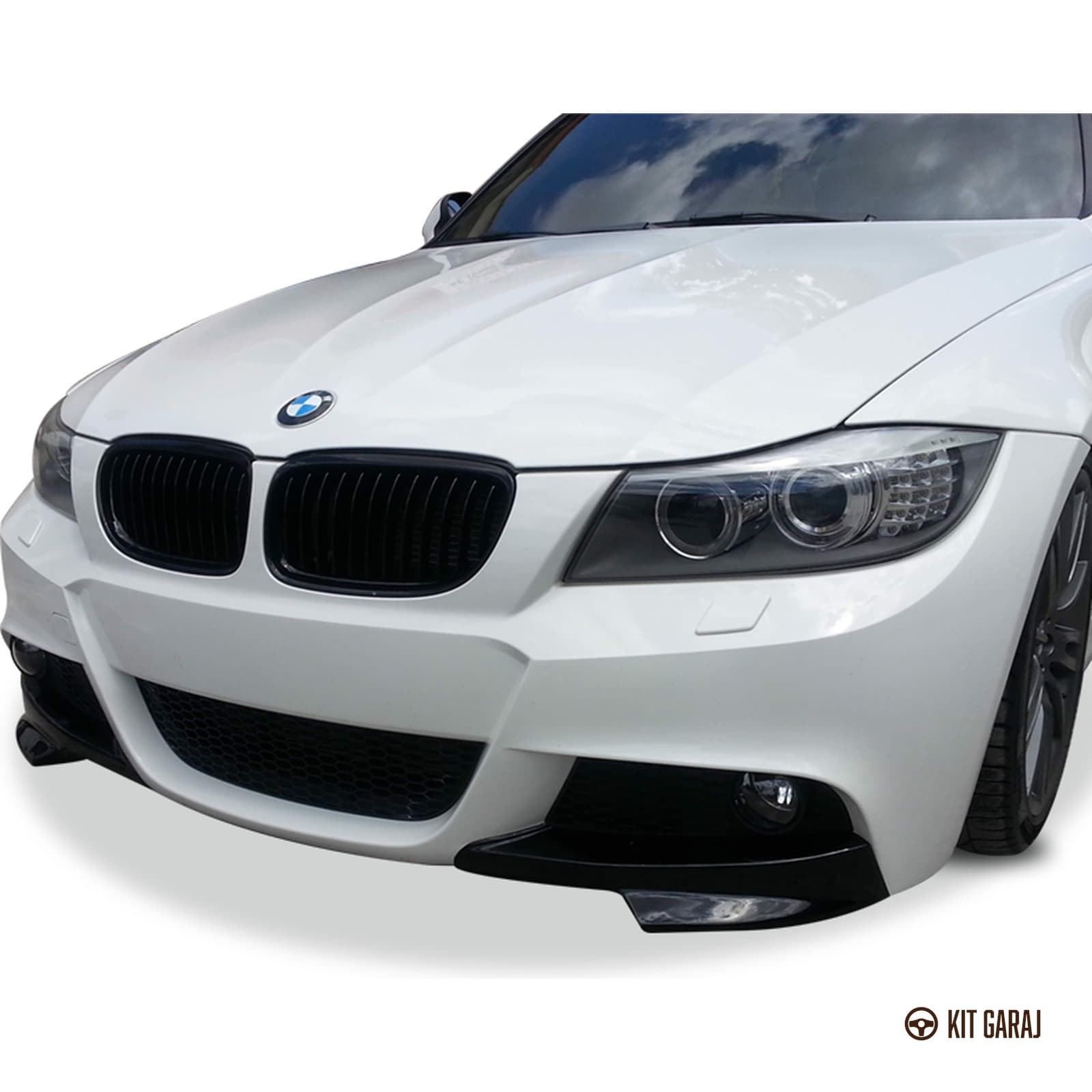 BMW E90 Makyajlı 2004-2008 M-Technic Piano Black Ön Flap (Plastik) Boyalı (3/4)