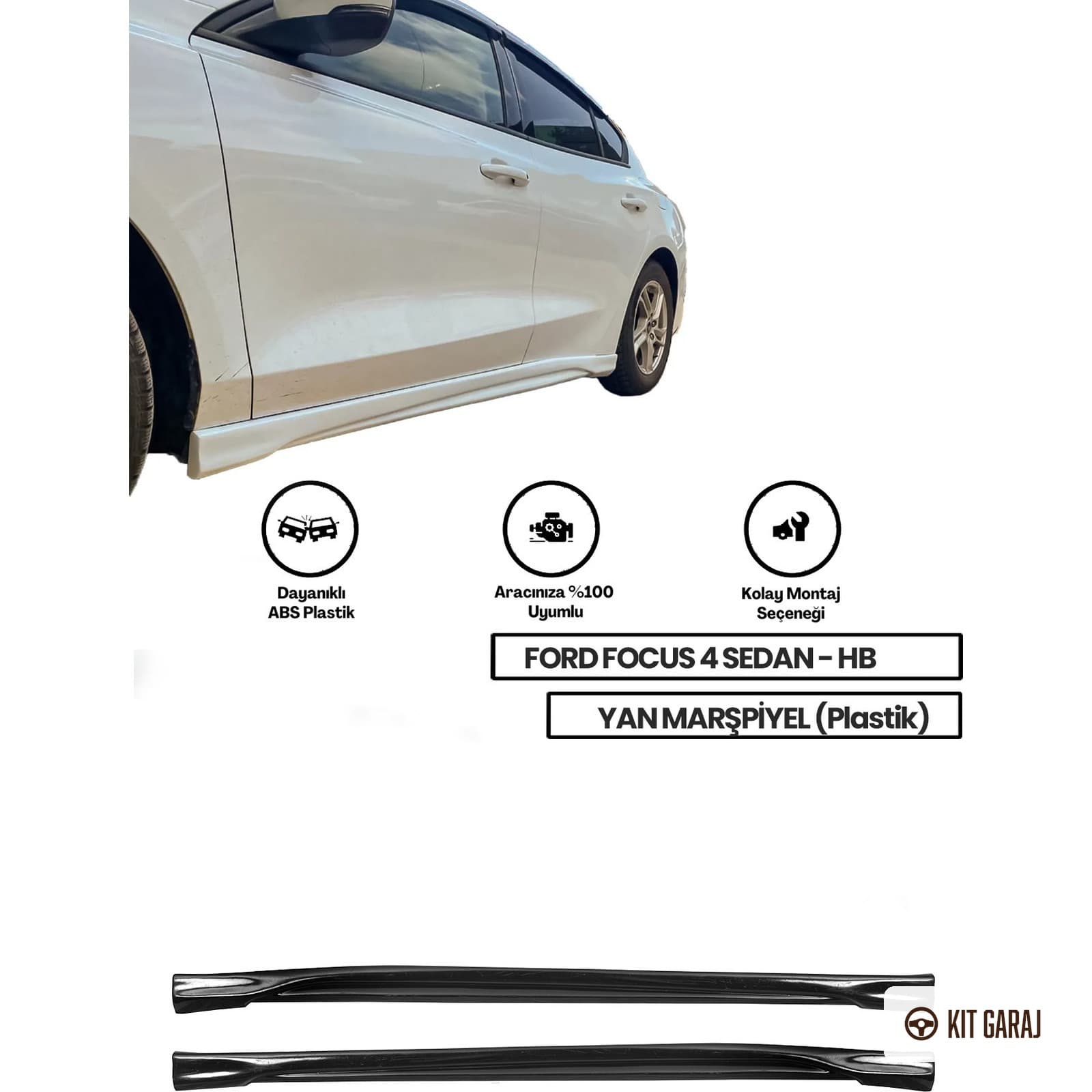 Ford Focus Sedan Body Kit (Plastik) Boyasız