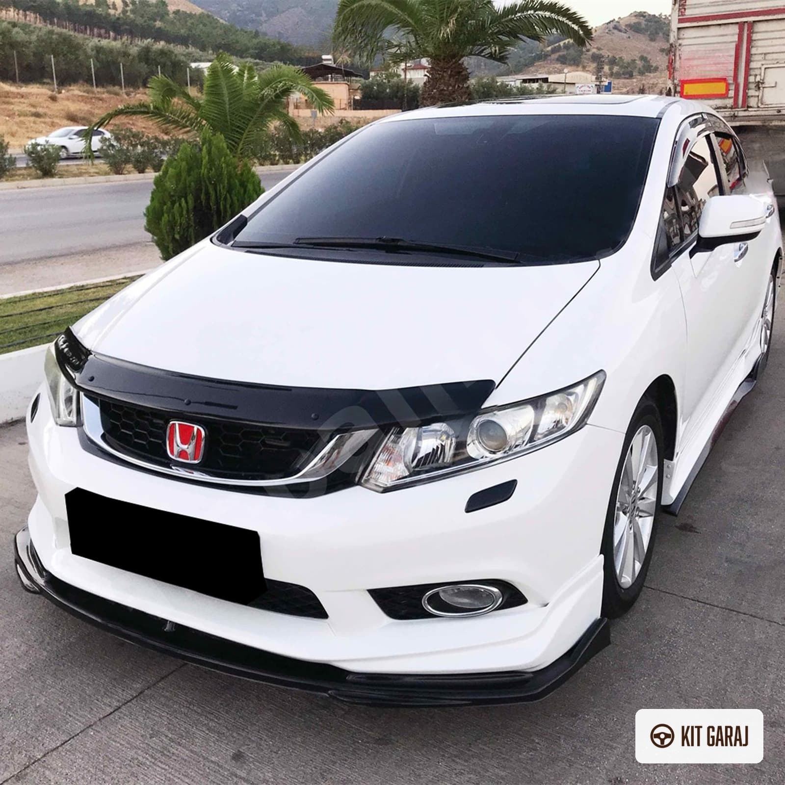 Honda Civic Fb7 Modulo Piano Black Ön Lip (Plastik) Boyalı