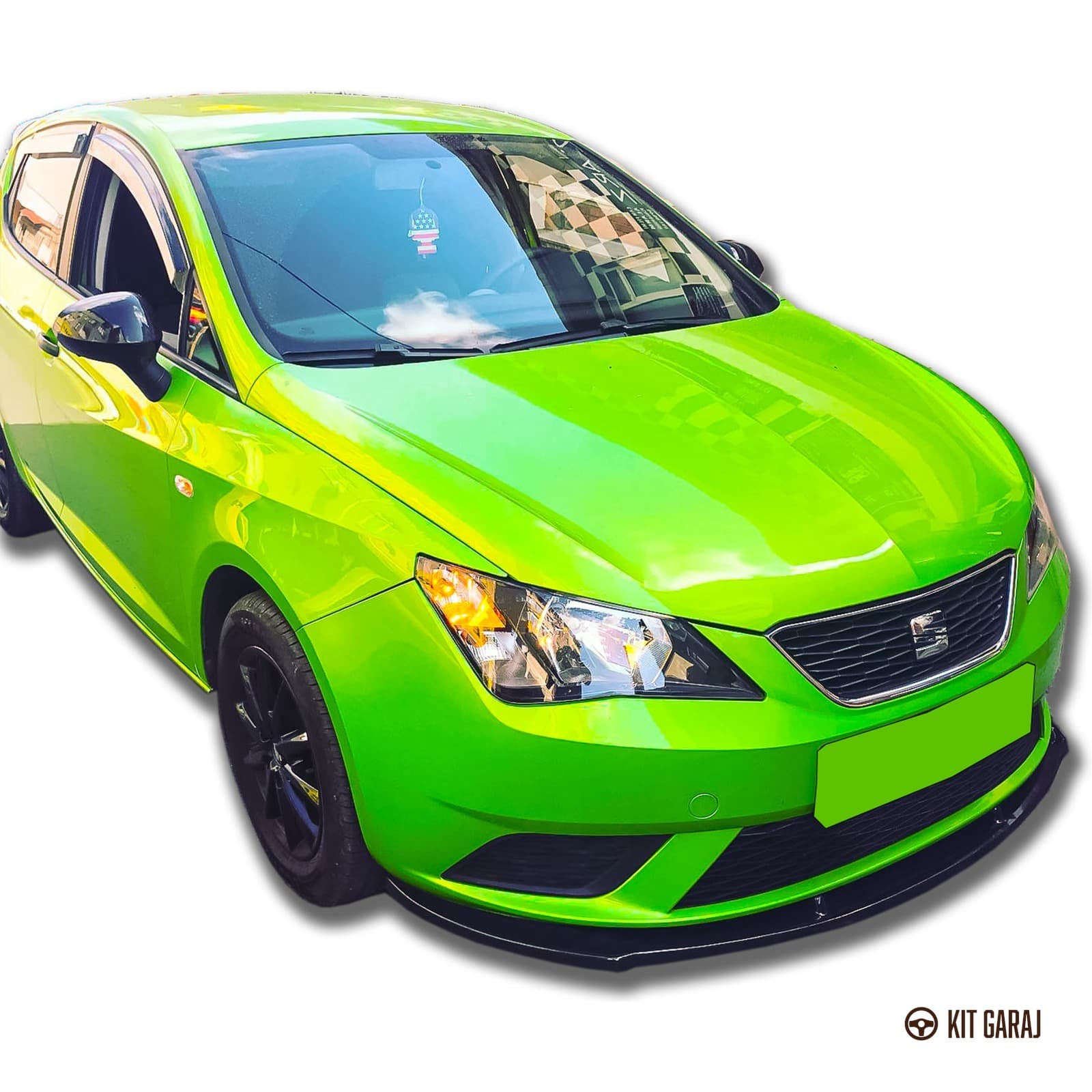 Seat Ibiza 2008-2017 Cupra Piano Black Ön Lip (Plastik) Boyalı