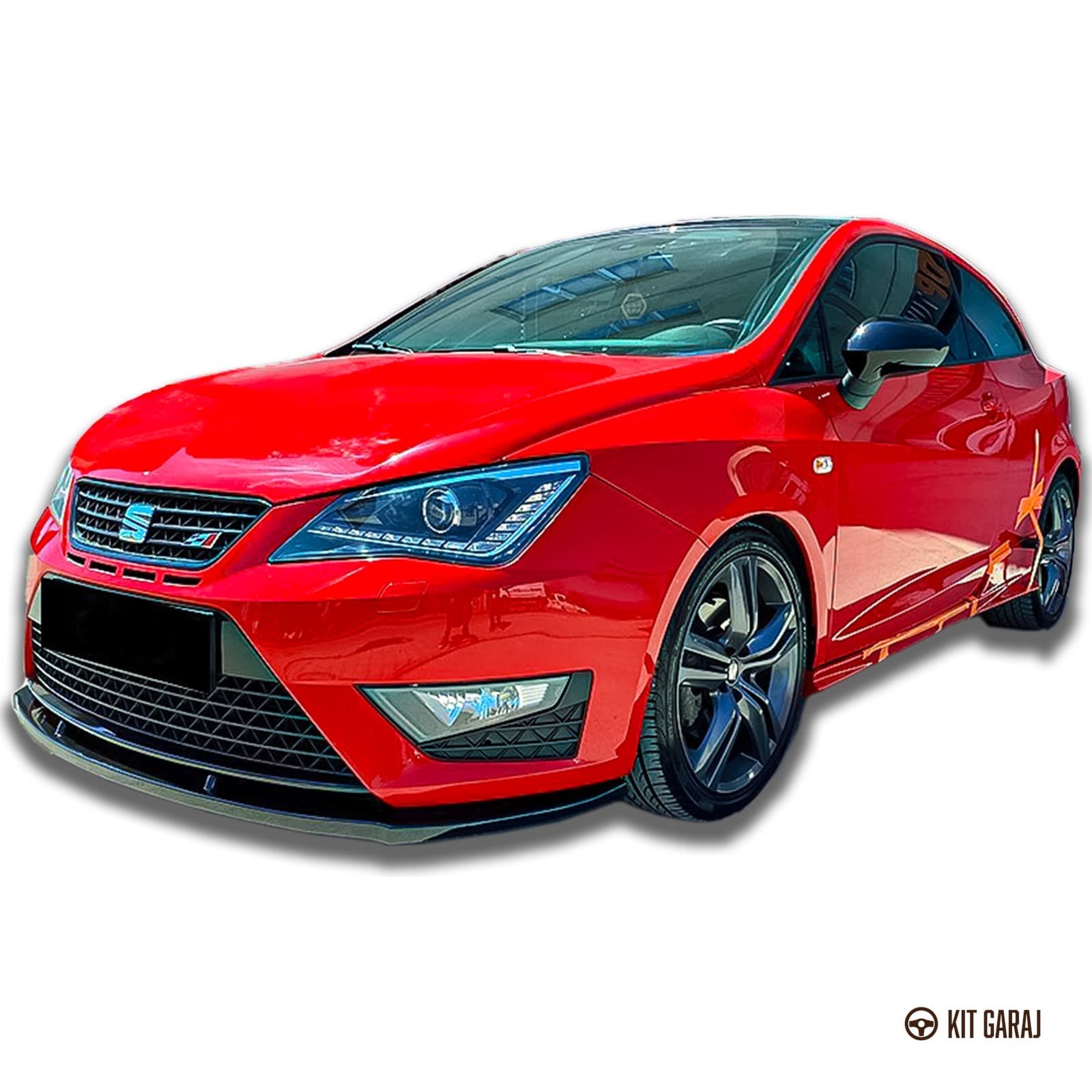 Seat Ibiza 2008-2017 Cupra Piano Black Ön Lip (Plastik) Boyalı (3/7)