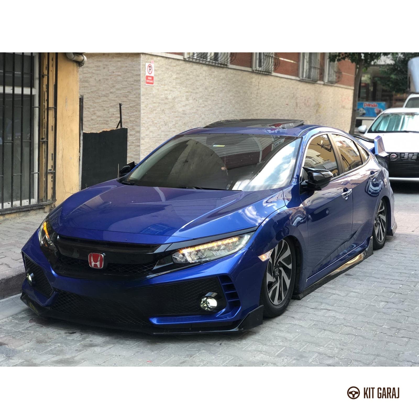 Honda Civic FC5 2016-2021 Piano Black Ön Lip (Plastik) Boyalı