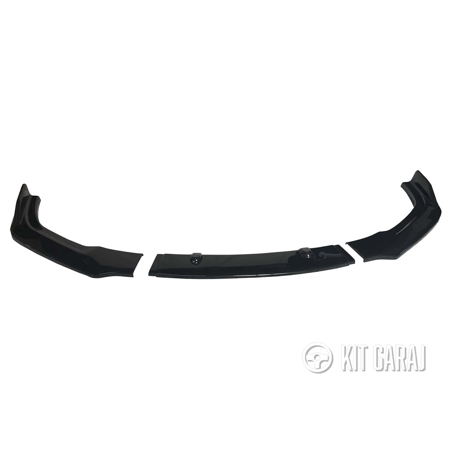 Honda Civic FC5 2016-2021 3 Parça Piano Black Ön Lip (Plastik) Boyalı (4/5)