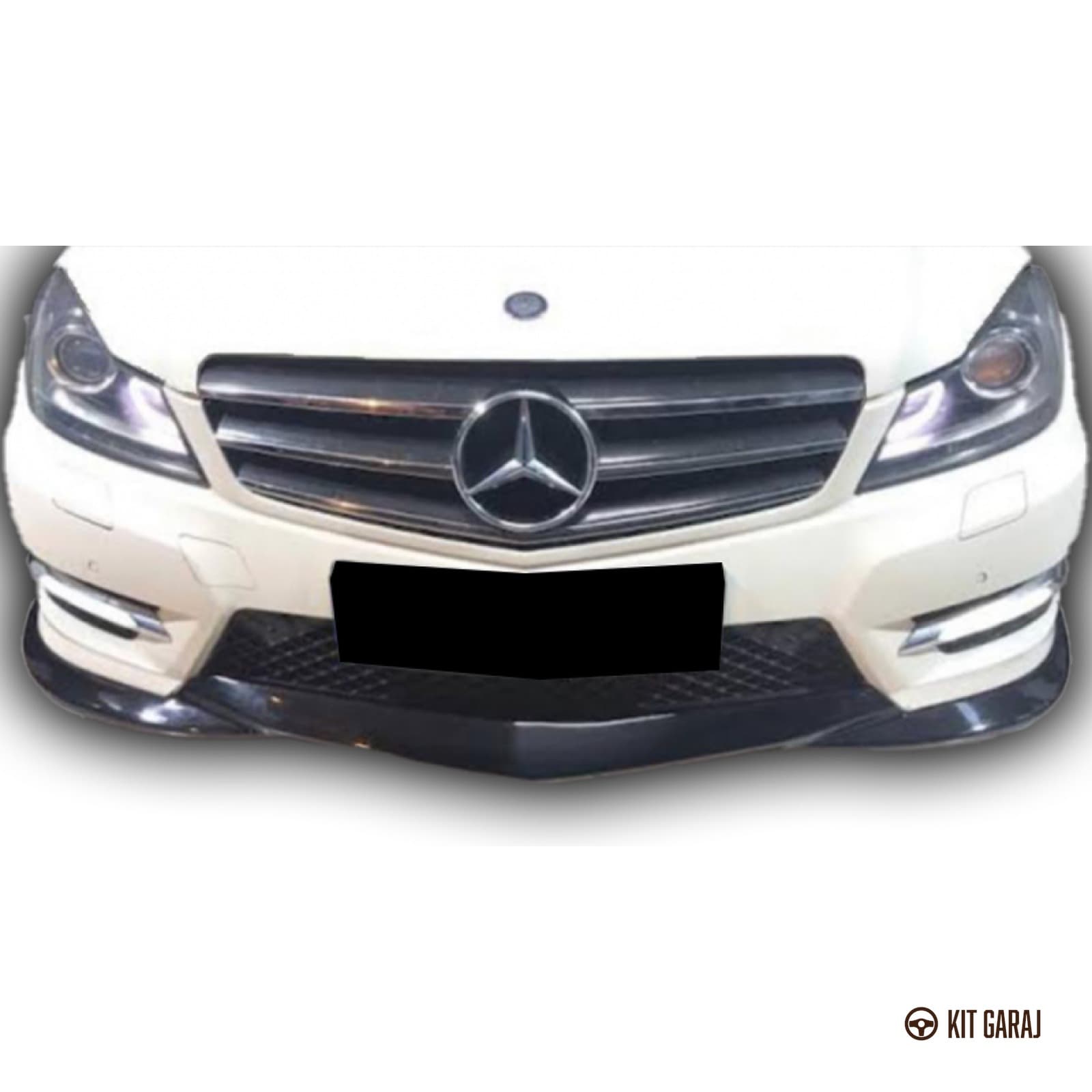 Mercedes-Benz W204 C180 Makyajlı Piano Black Ön Ek (Plastik) Boyalı (7/8)