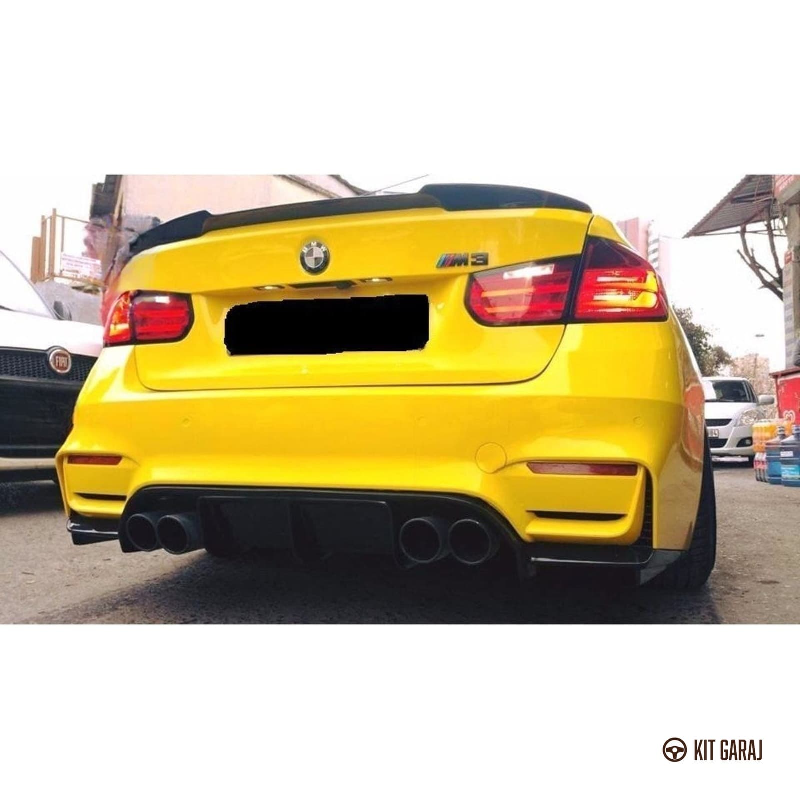BMW F30 M3 Vorsteiner Piano Black Sağ Sol Arka Flap (Plastik) Boyalı (6/7)
