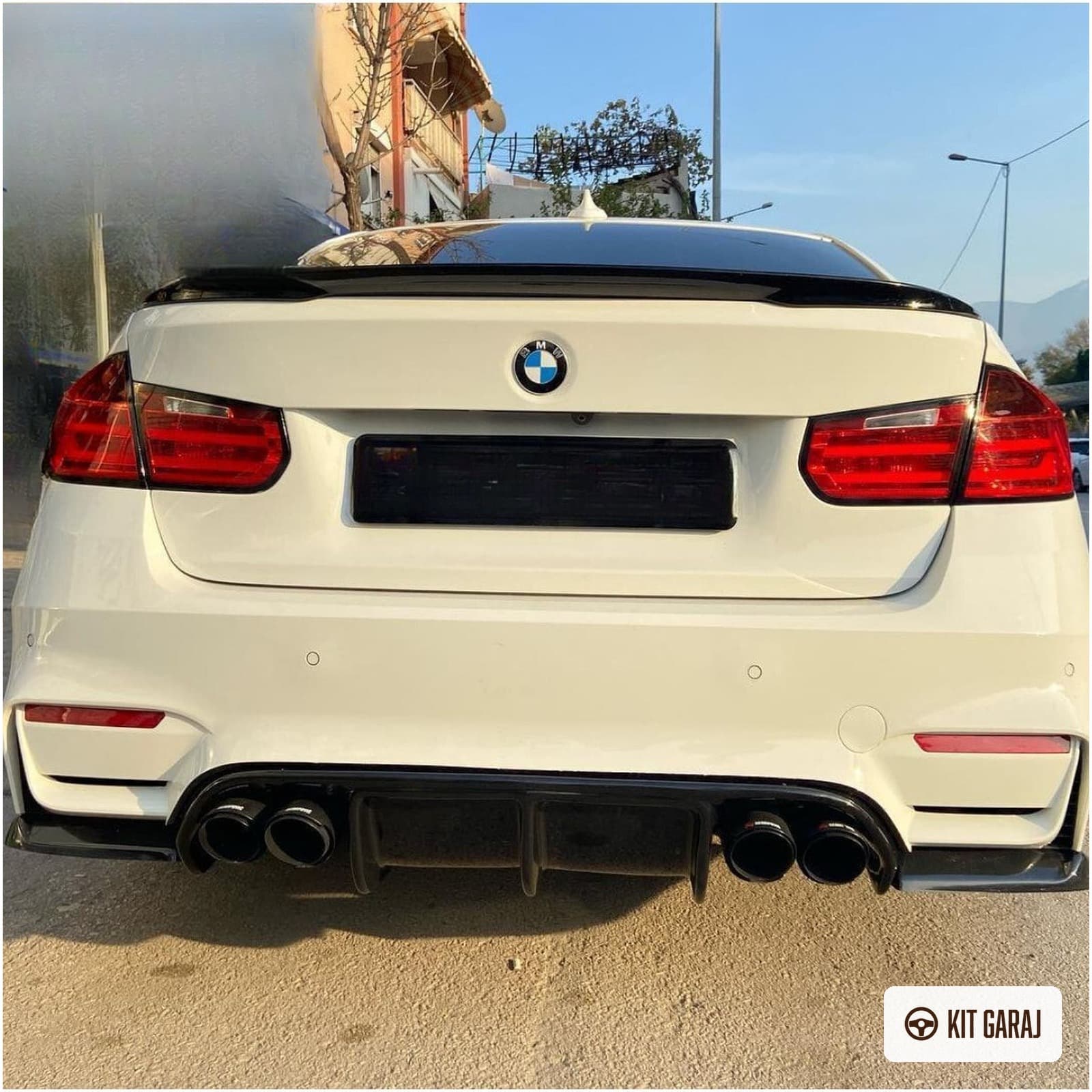 BMW F30 M3 Vorsteiner Piano Black Sağ Sol Arka Flap (Plastik) Boyalı (7/7)