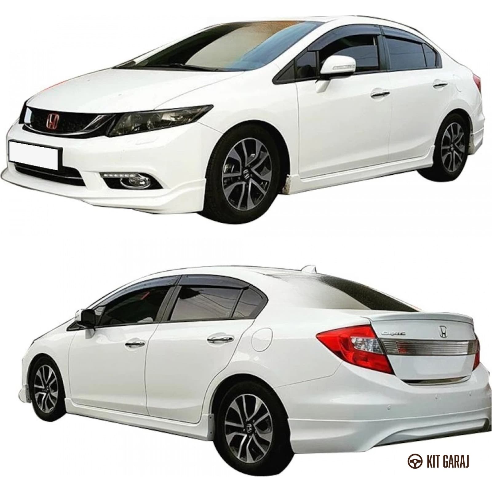 Honda Civic FB7 Modulo Yan Marşpiyel Seti Şık & Dayanıklı Tasarım | Boyasız (3/6)