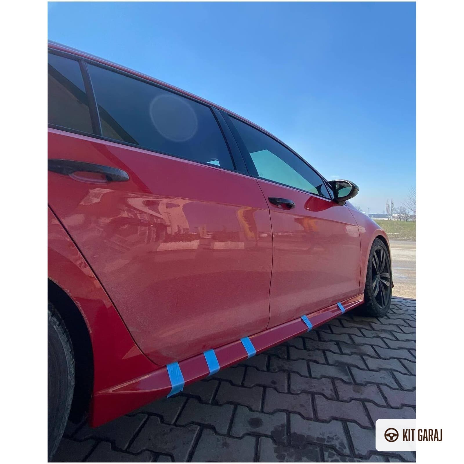 Volkswagen Golf 7 2012-2019 Boyasız Plastik Aero Marşpiyel (5/7)