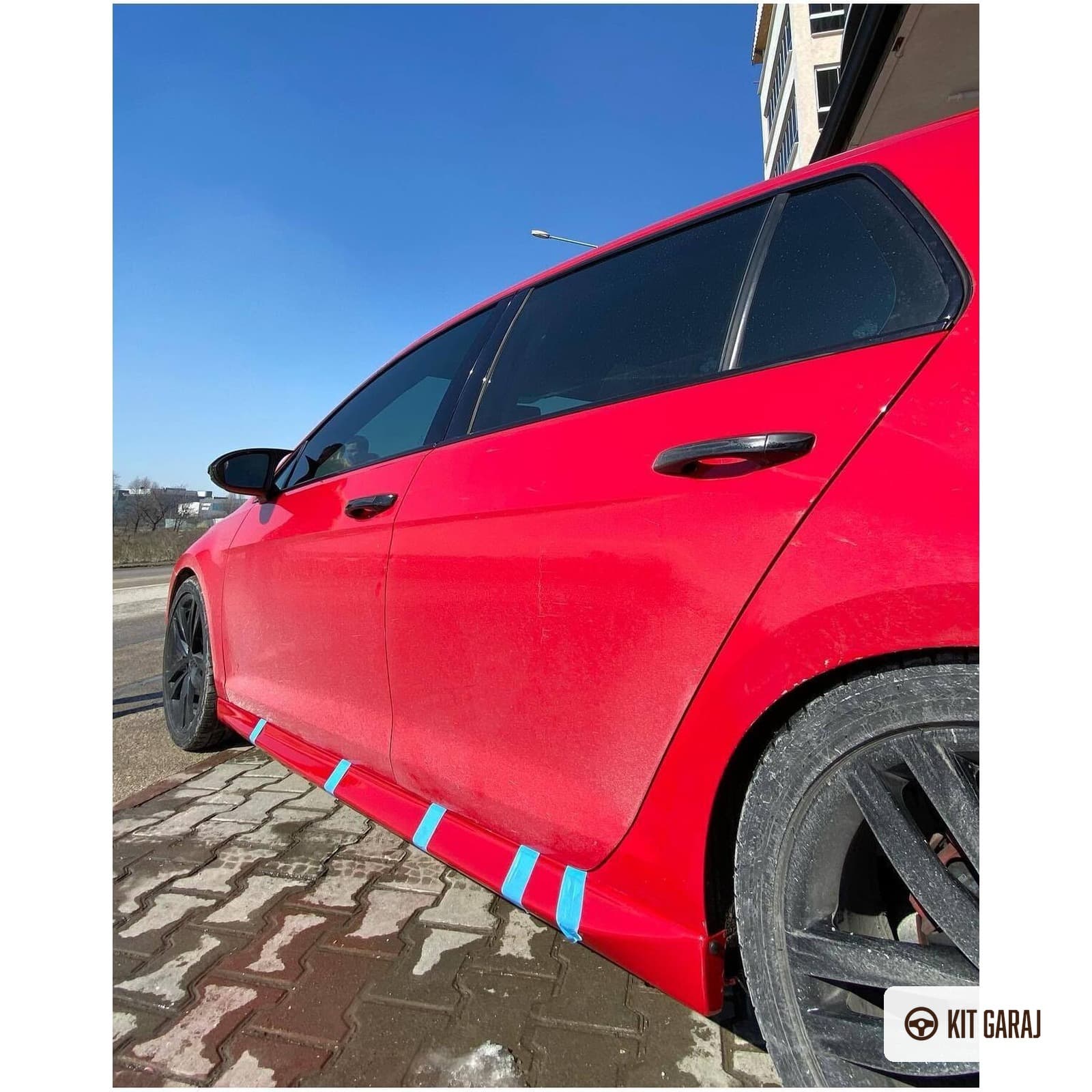 Volkswagen Golf 7 2012-2019 Boyasız Plastik Aero Marşpiyel (6/7)