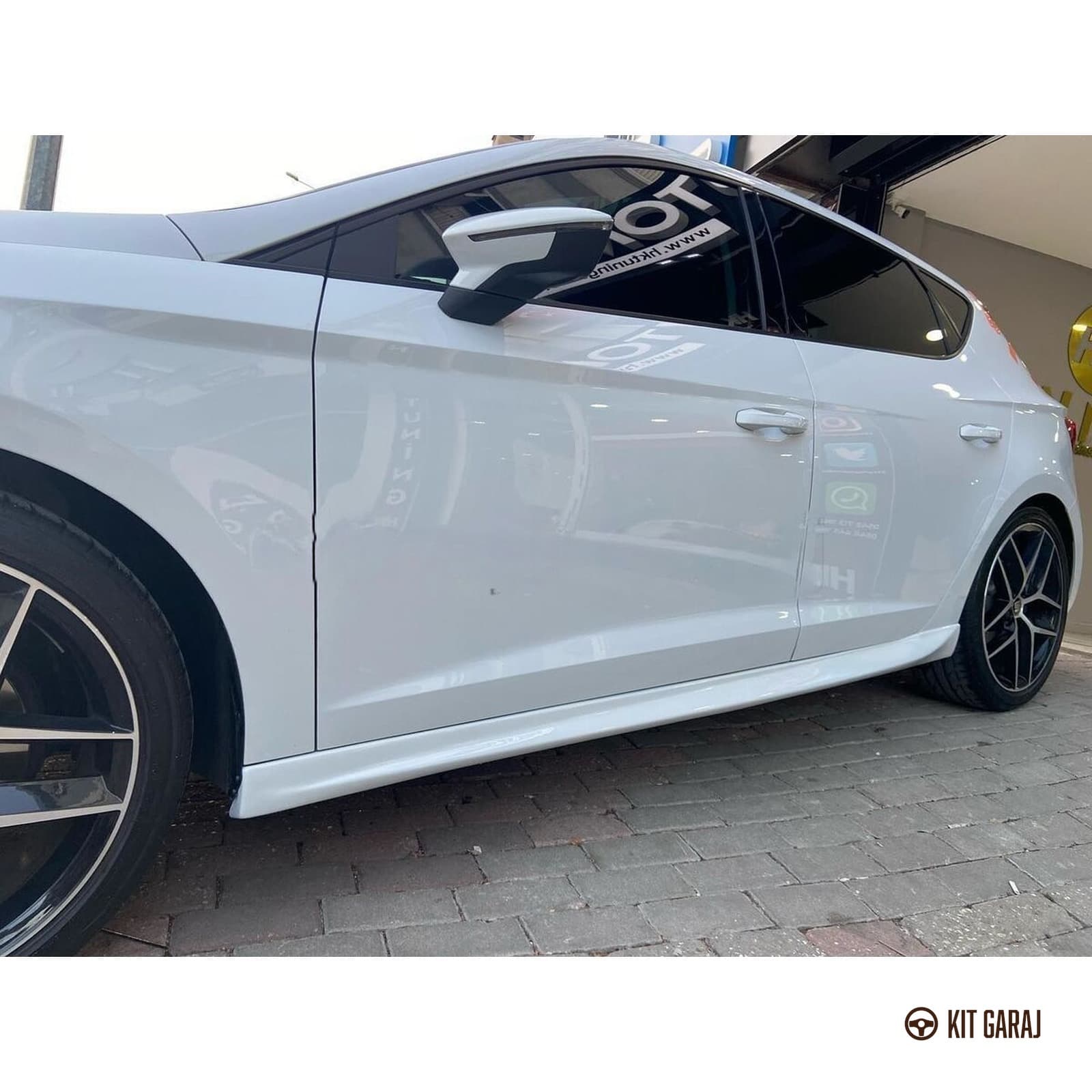 Seat Leon Mk3 2013-2020 Aero Marşpiyel (Çift) (Plastik) (4/6)