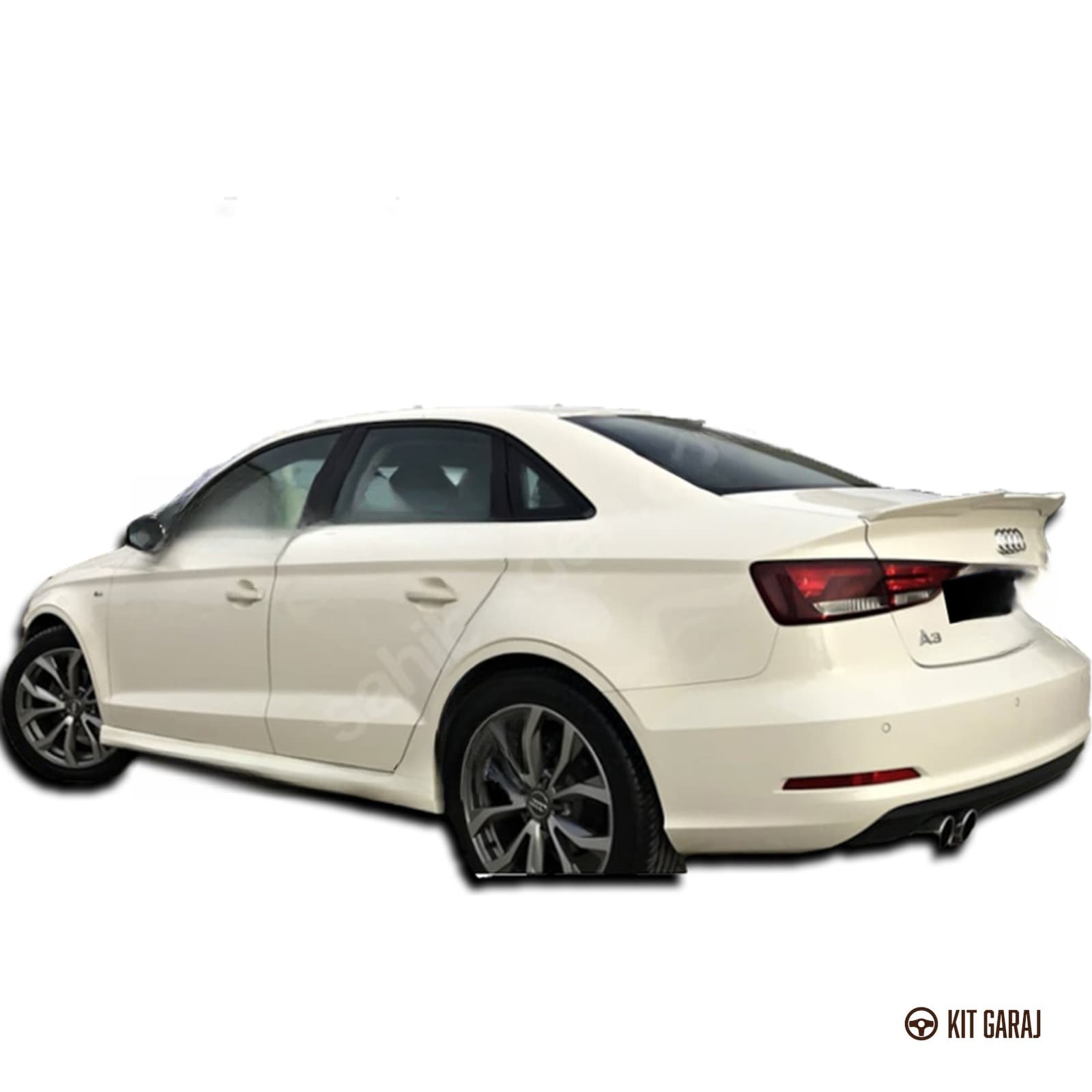 Audi A3 Sedan 2013-2017 Yan Marşpiyel (Plastik) Boyasız (3/5)