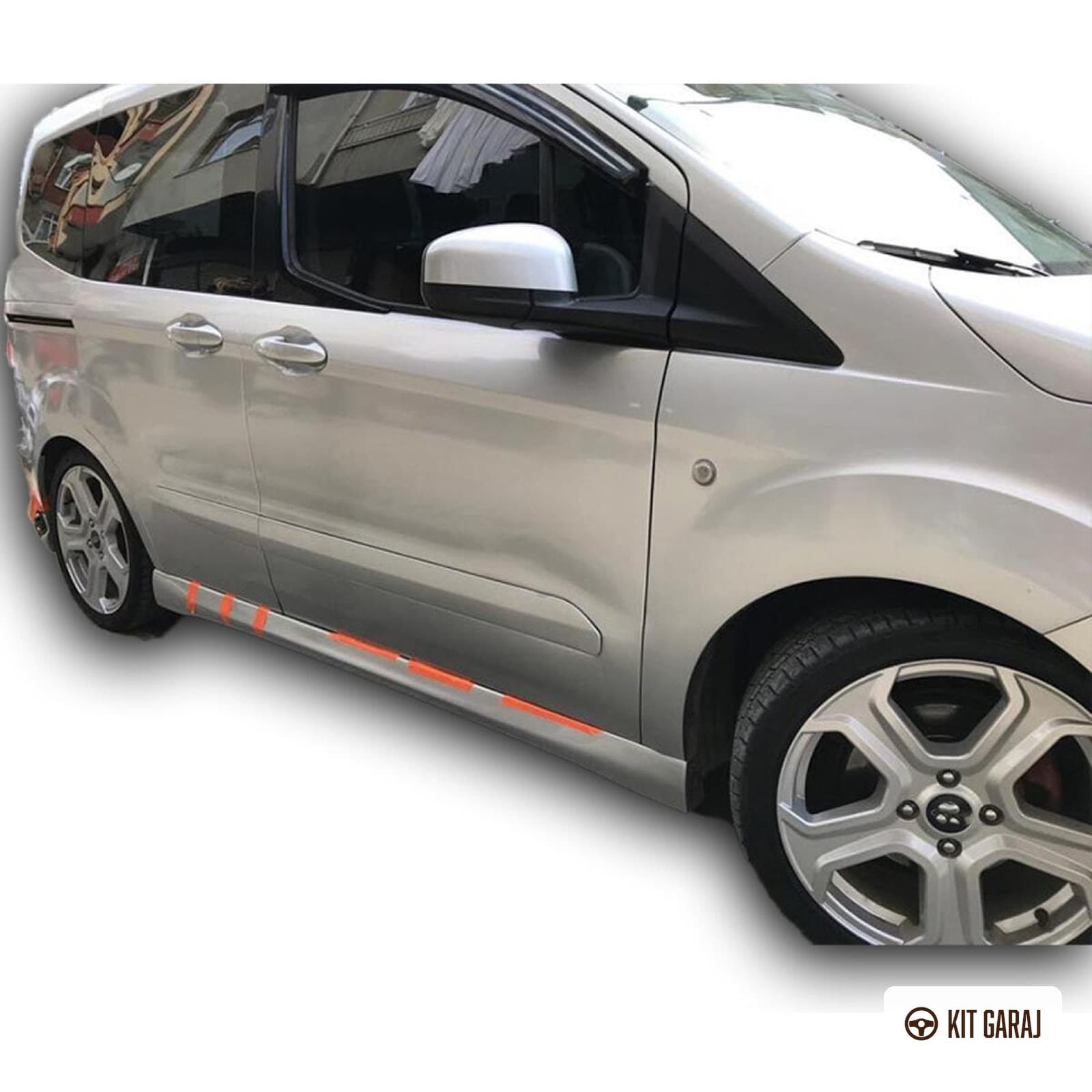 Ford Tourneo Courier 2014-2023 Yan Marşpiyel (Plastik) Boyasız (5/7)