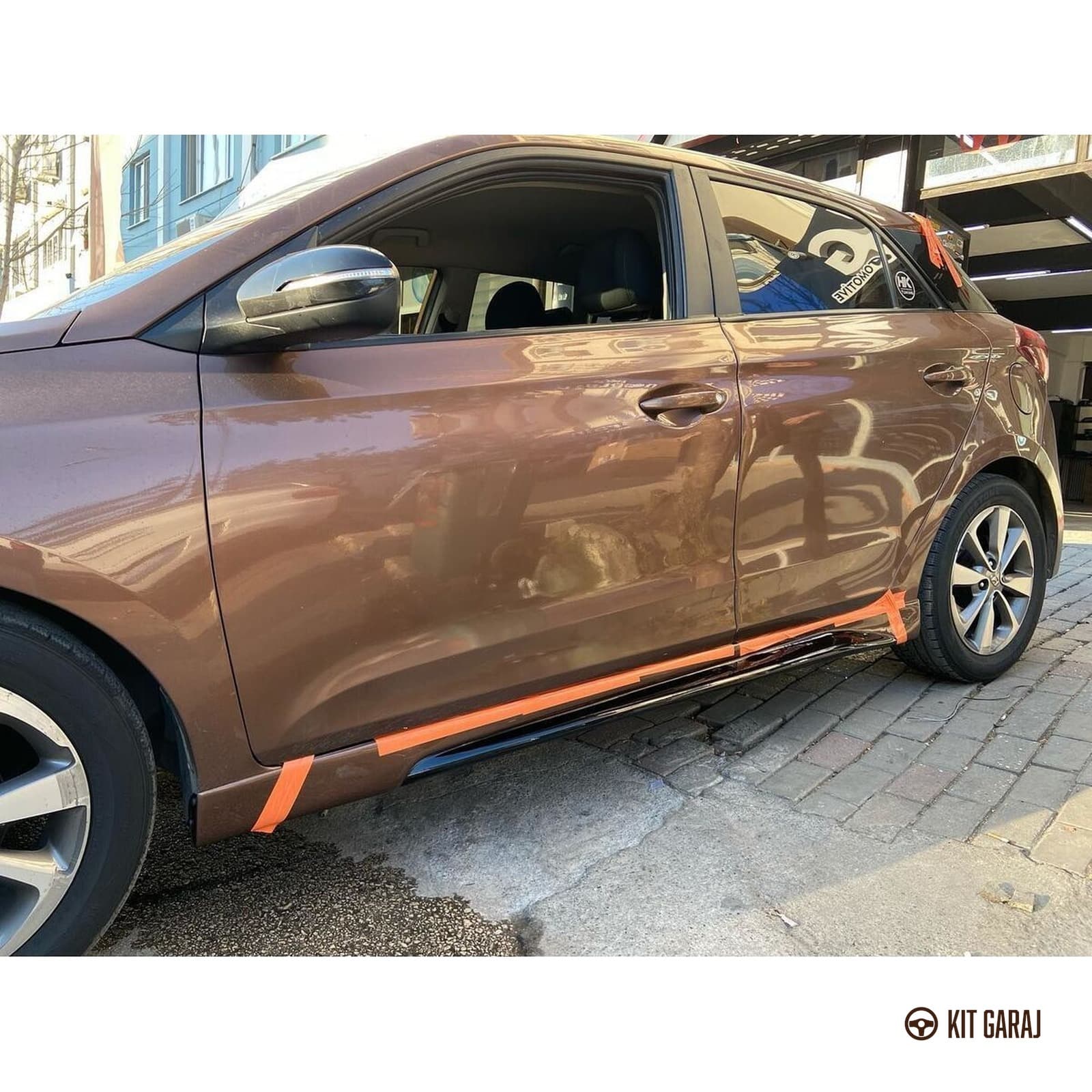 Hyundai I20 Custom Yan Marşpiyel (Çift) (Plastik) (2/7)