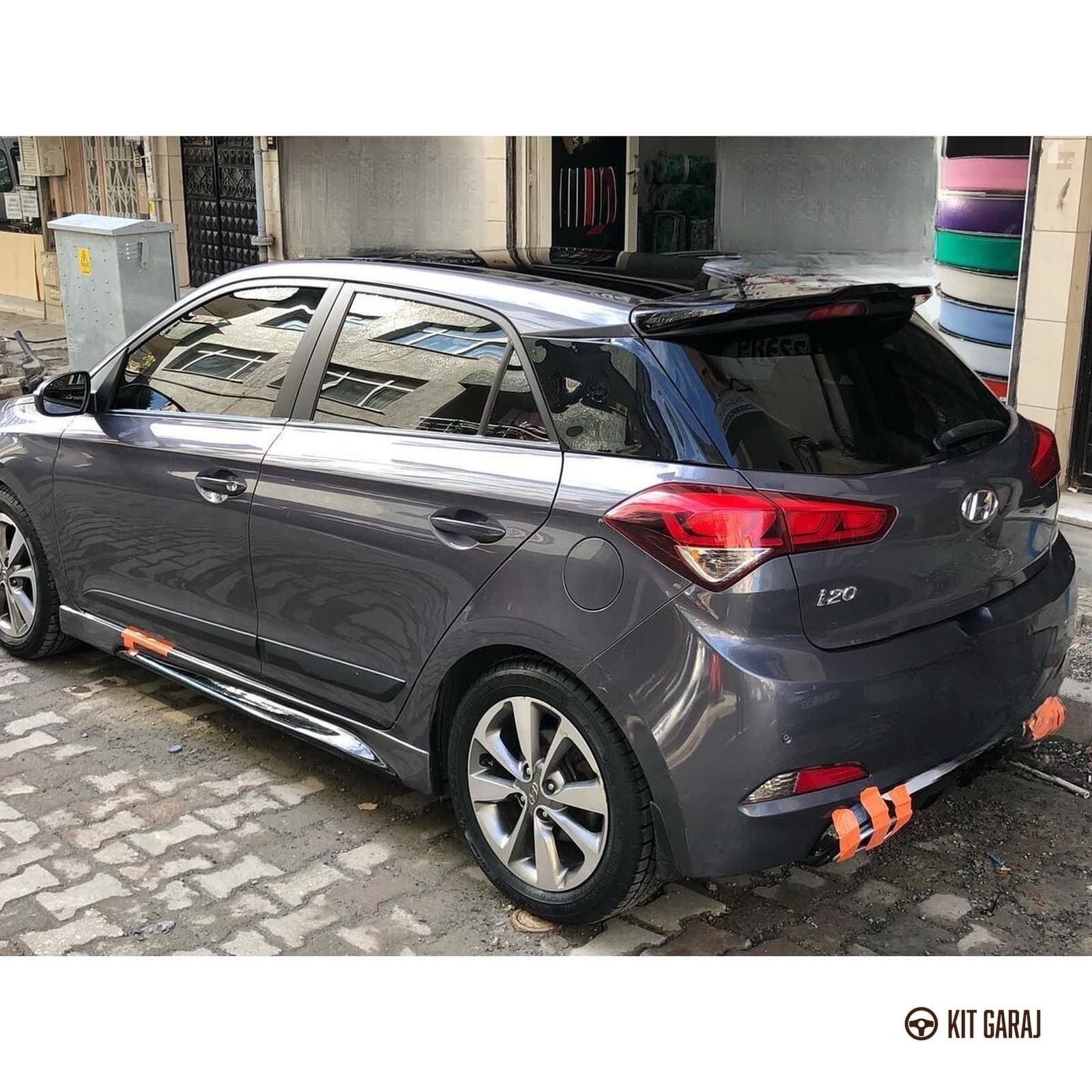 Hyundai I20 Custom Yan Marşpiyel (Çift) (Plastik) (5/7)