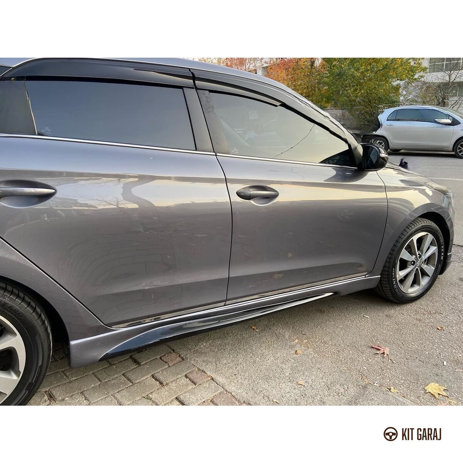Hyundai I20 Custom Yan Marşpiyel (Çift) (Plastik) (6/7)