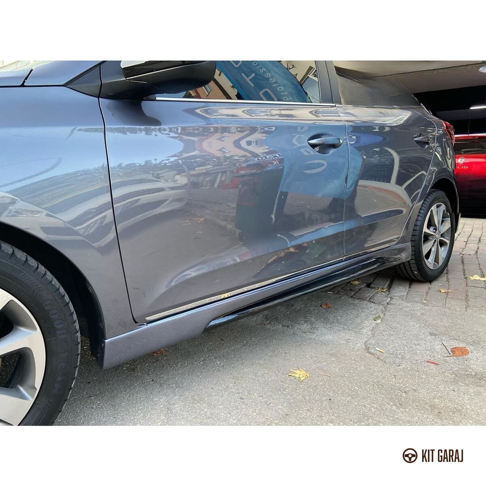 Hyundai I20 Custom Yan Marşpiyel (Çift) (Plastik) (7/7)