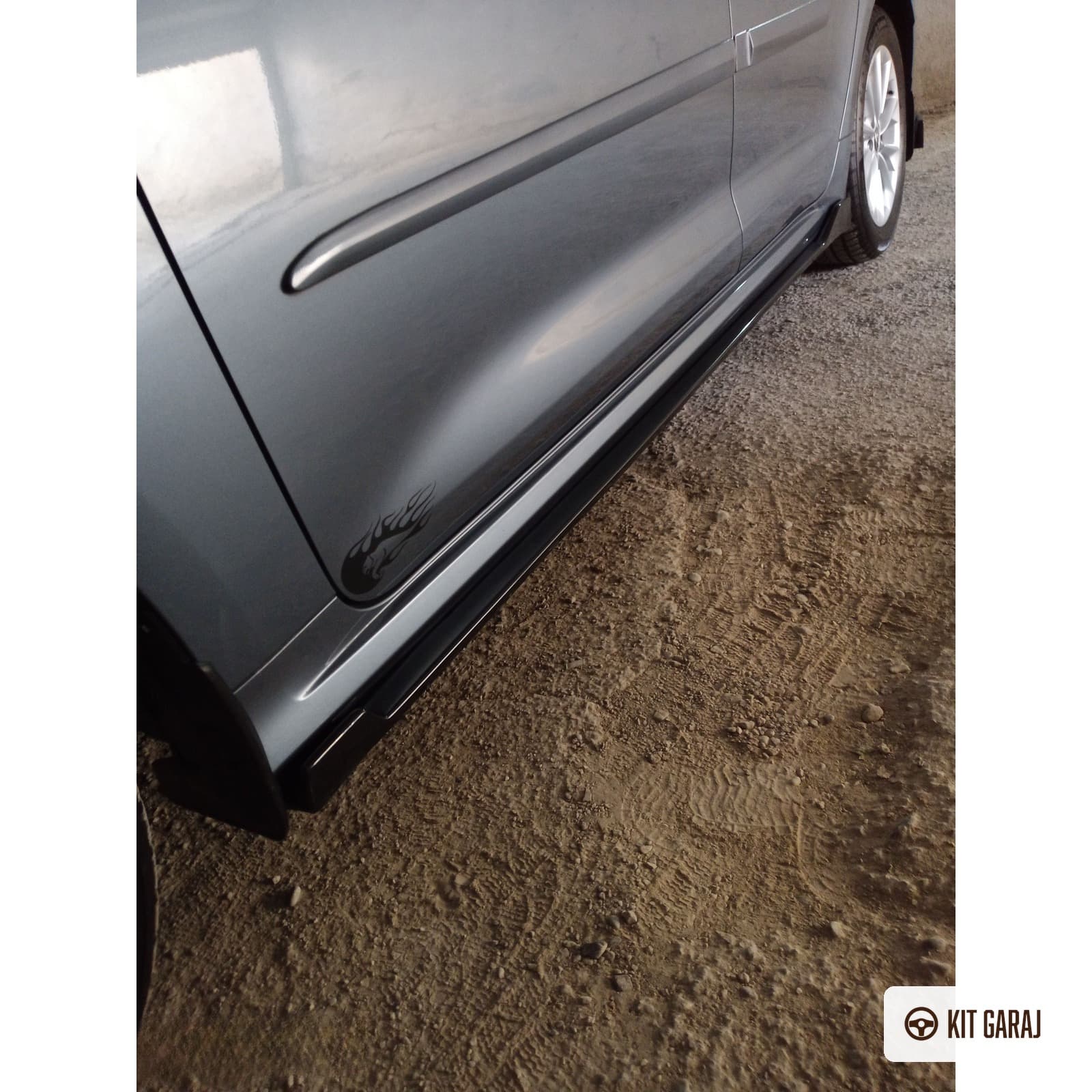 Honda Civic FC5 2016-2021 Piano Black Yan Marşpiyel (Plastik) Boyalı (4/8)